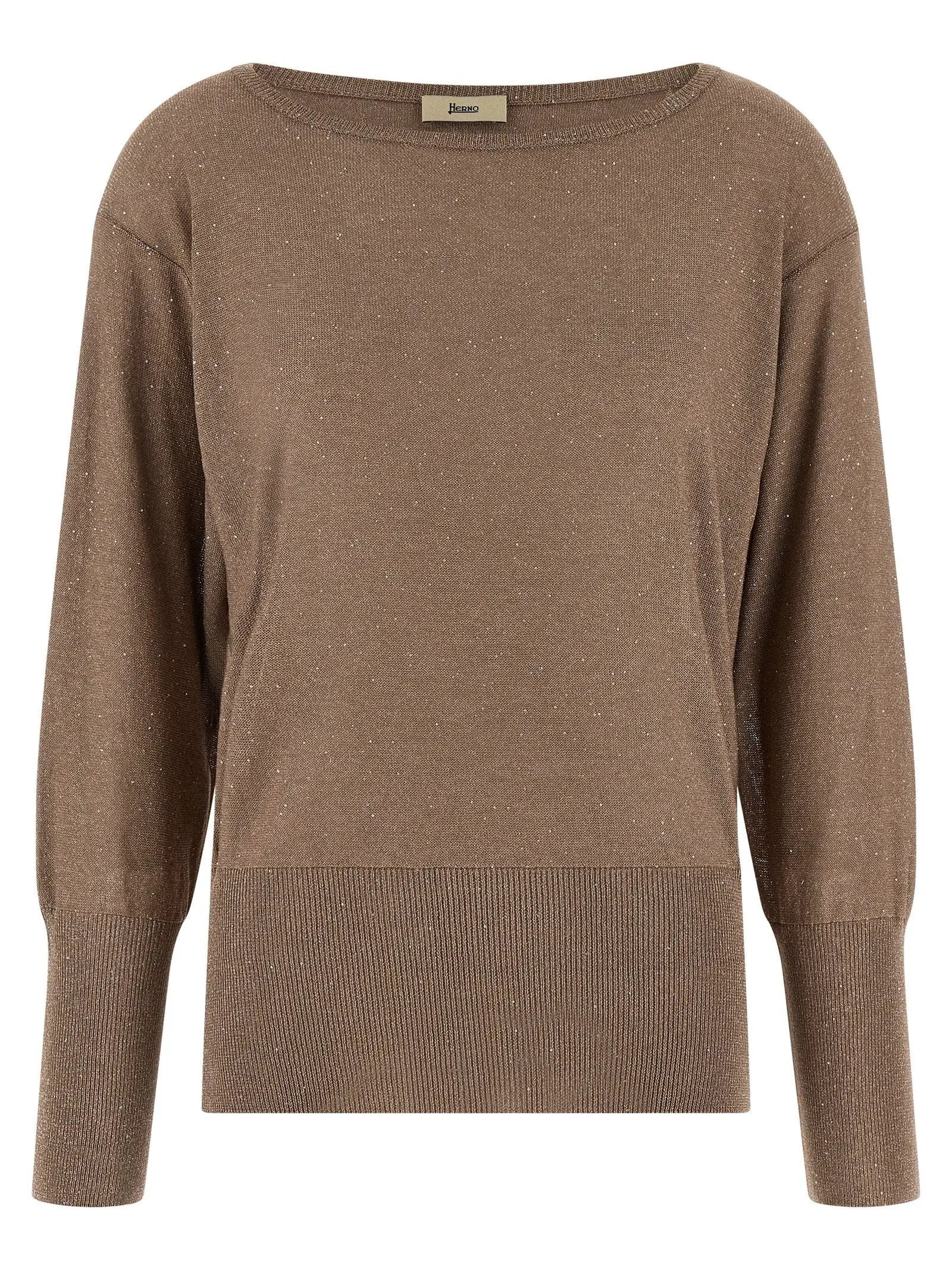Herno Brown Viscose Cardigan