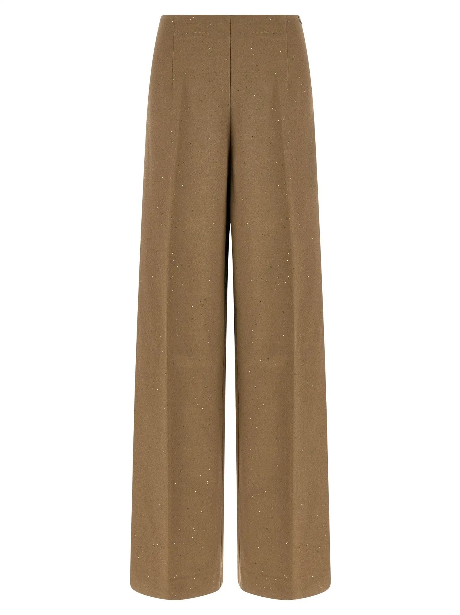 Herno Brown Viscose Casual Pants