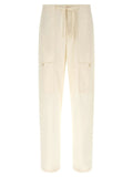Jil Sander Beige Cotton Cargo Pants