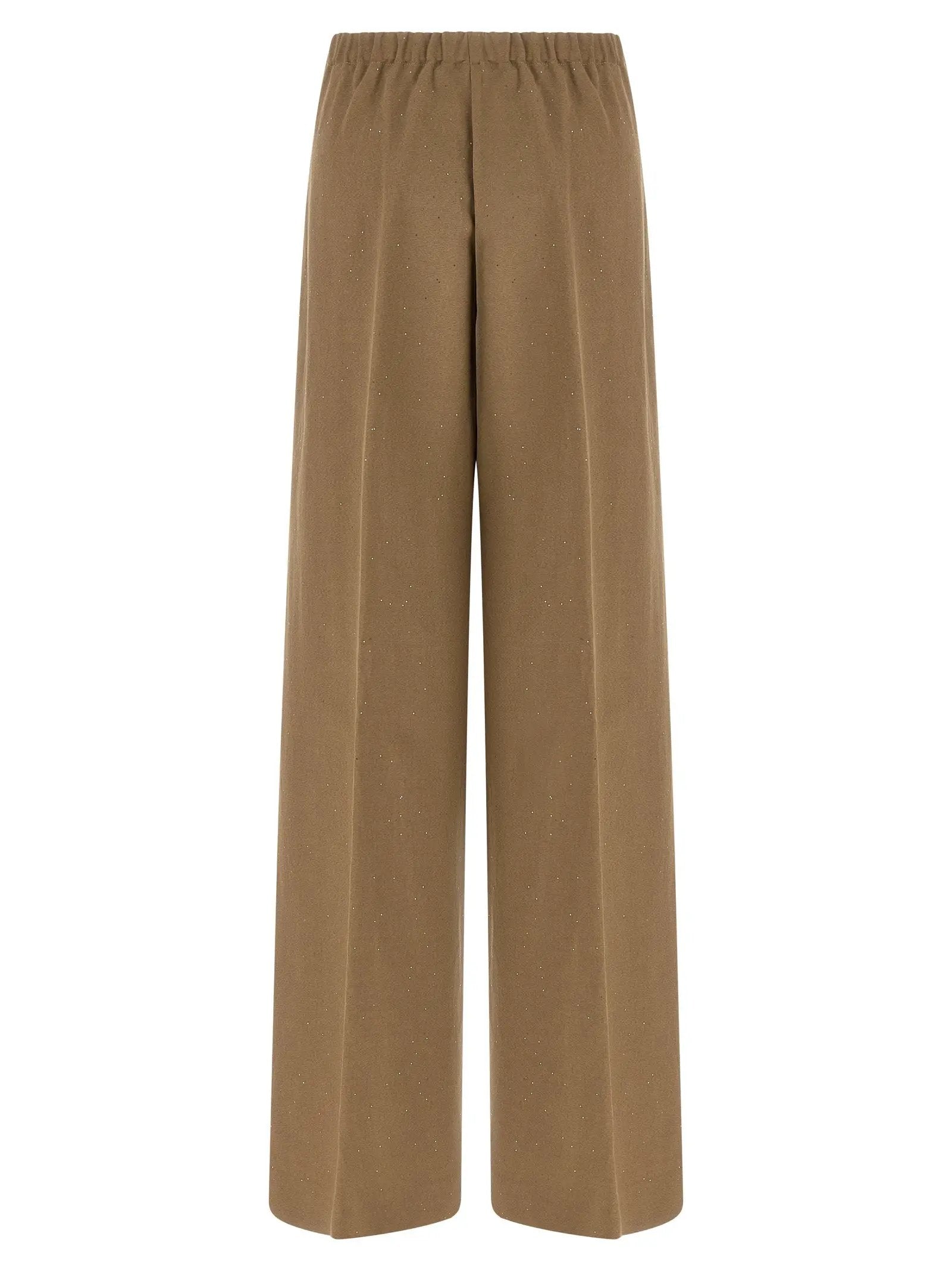 Herno Brown Viscose Casual Pants
