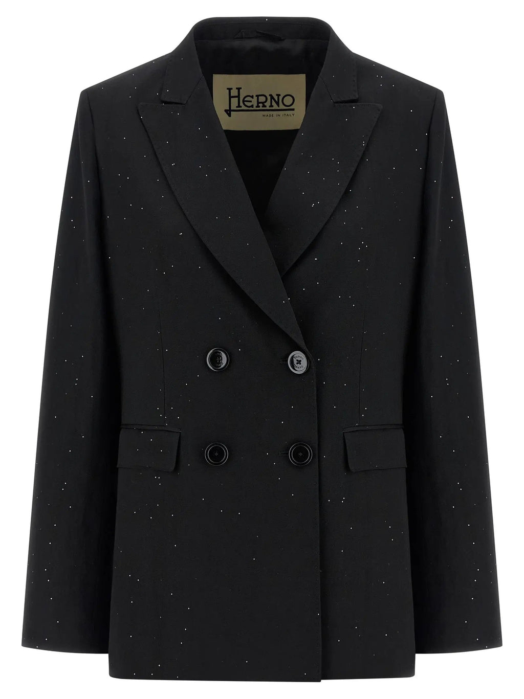 Herno Black Viscose Blazer