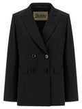 Herno Black Viscose Blazer