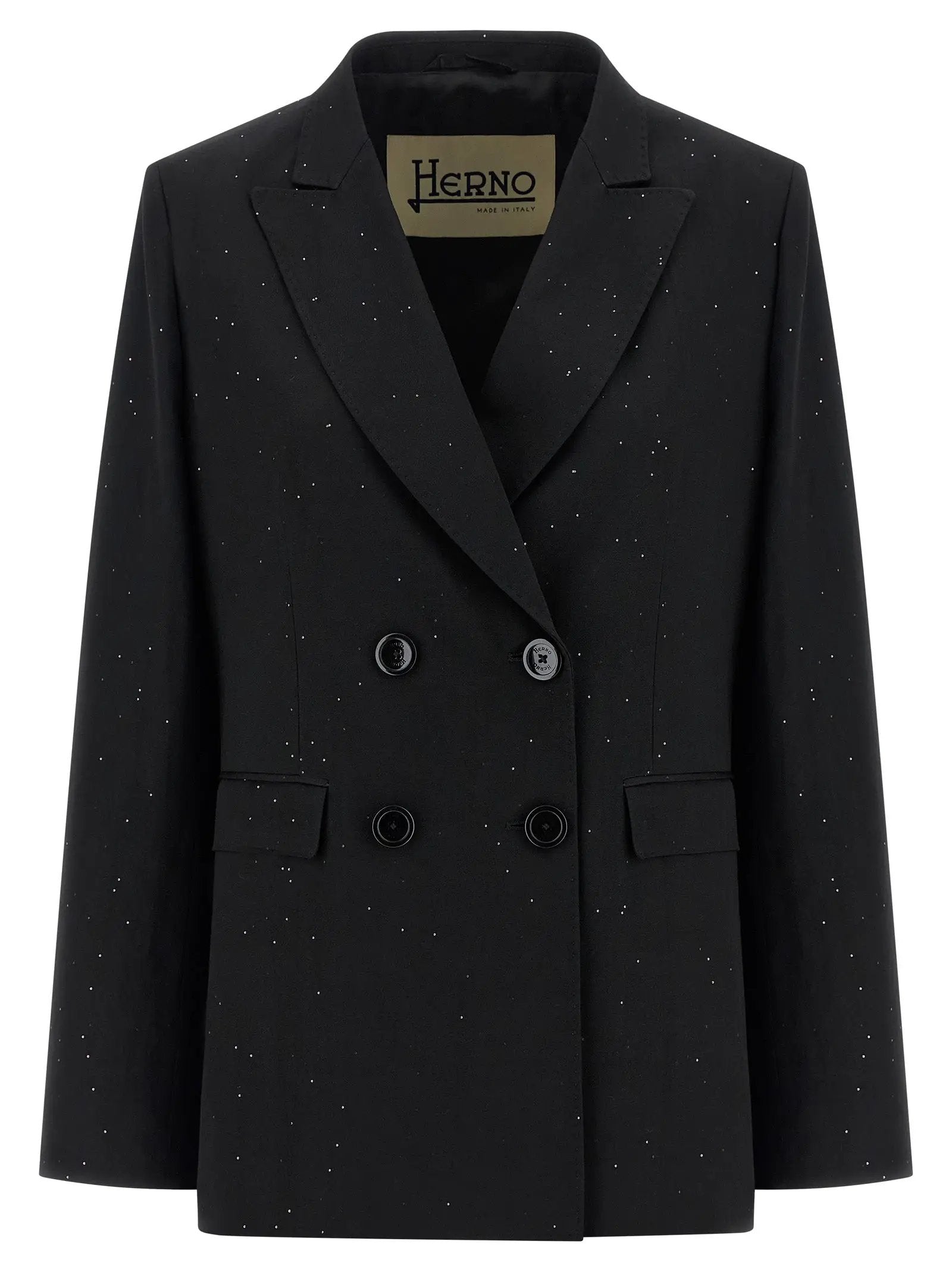 Herno Black Viscose Blazer