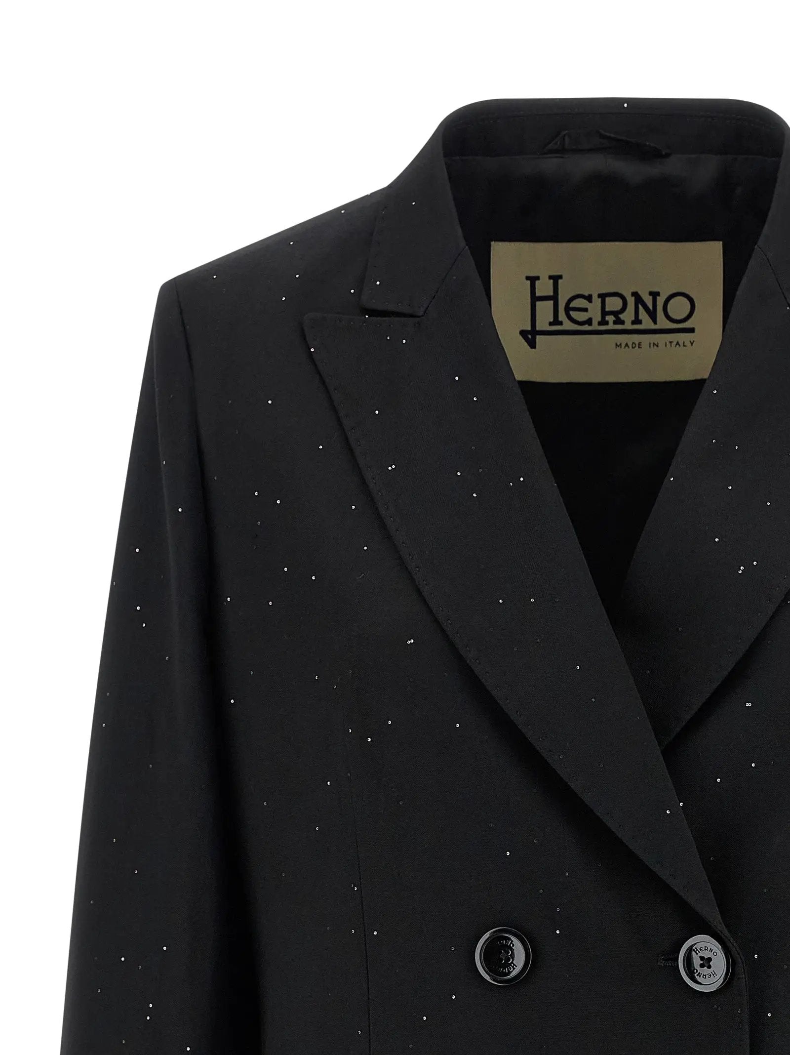 Herno Black Viscose Blazer