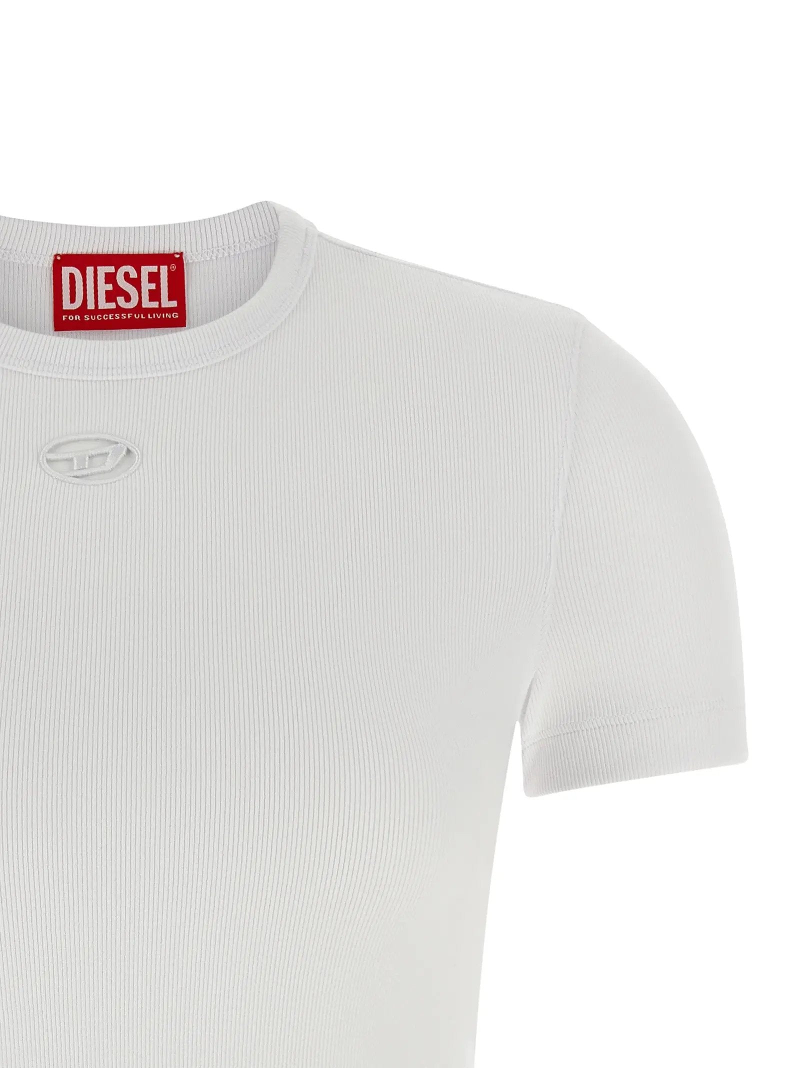 Diesel White Cotton T-Shirt