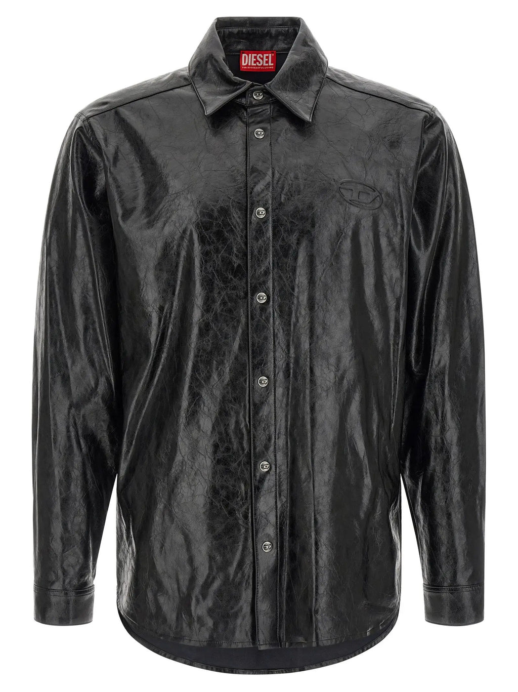 Diesel Black Viscose Blouse