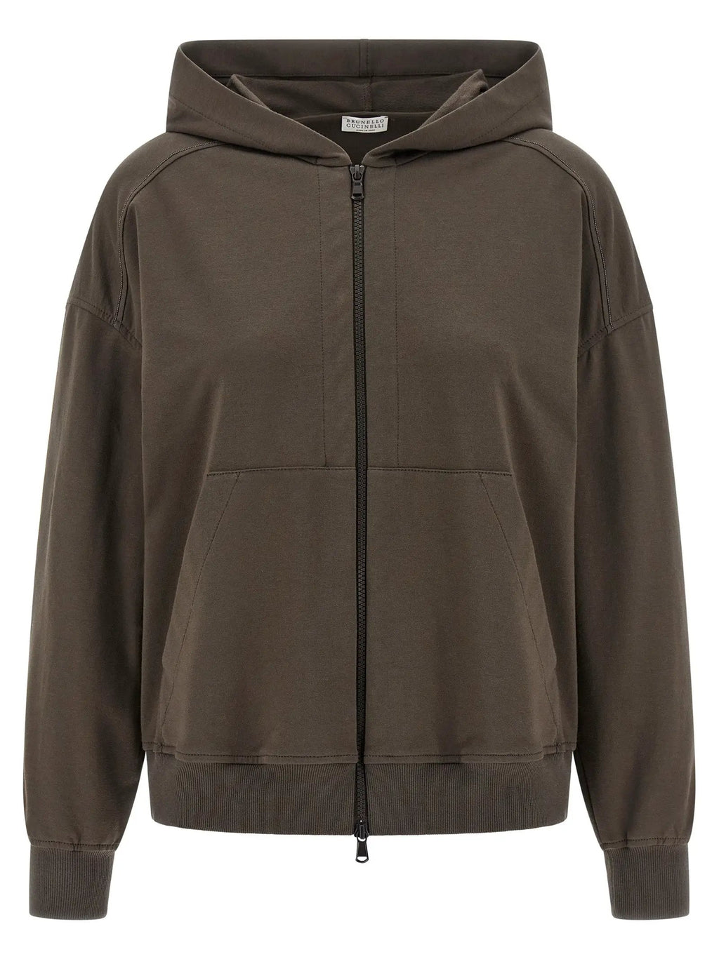 Brunello Cucinelli Brown Cotton Hoodie