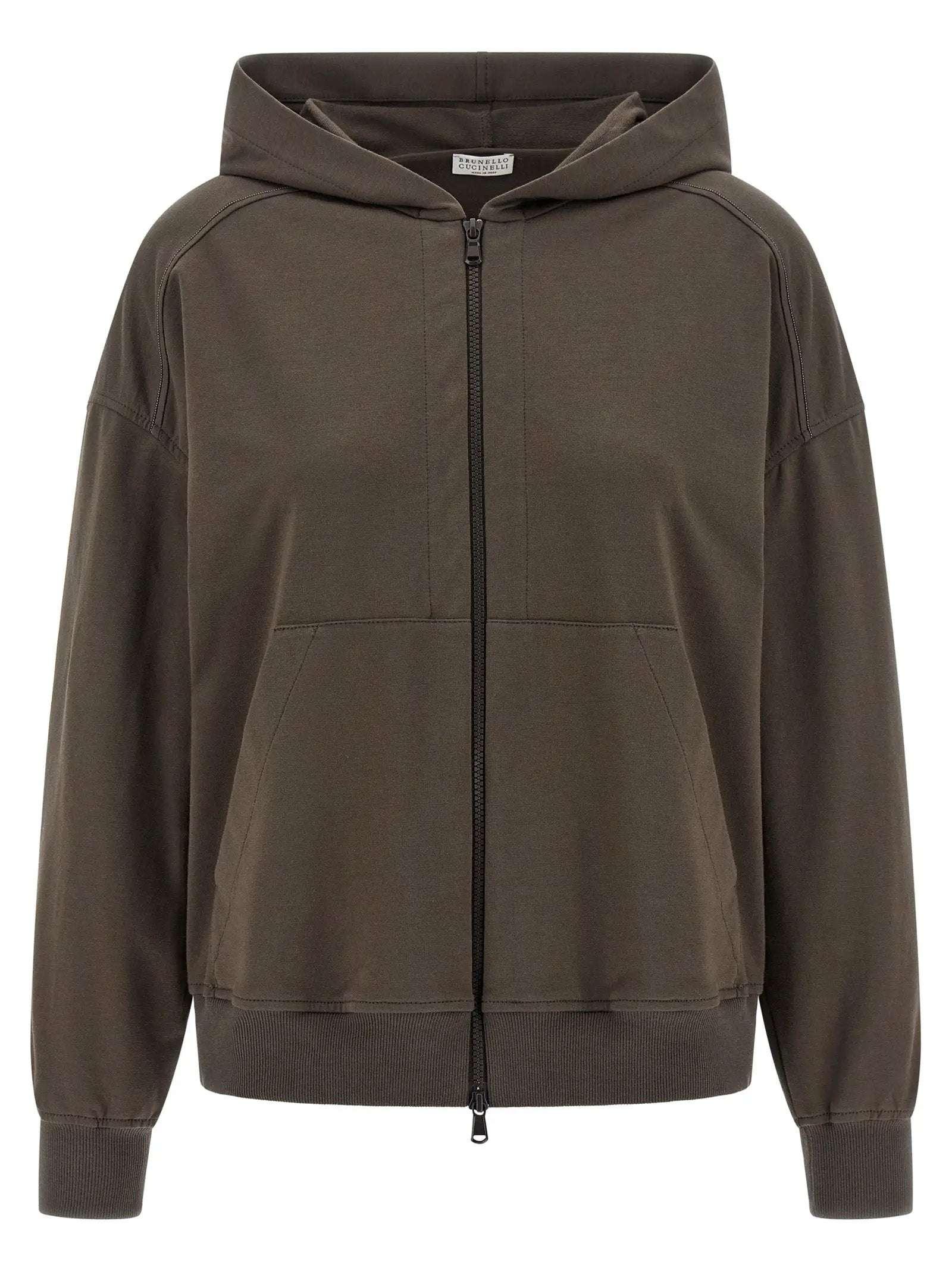 Brunello Cucinelli Brown Cotton Hoodie