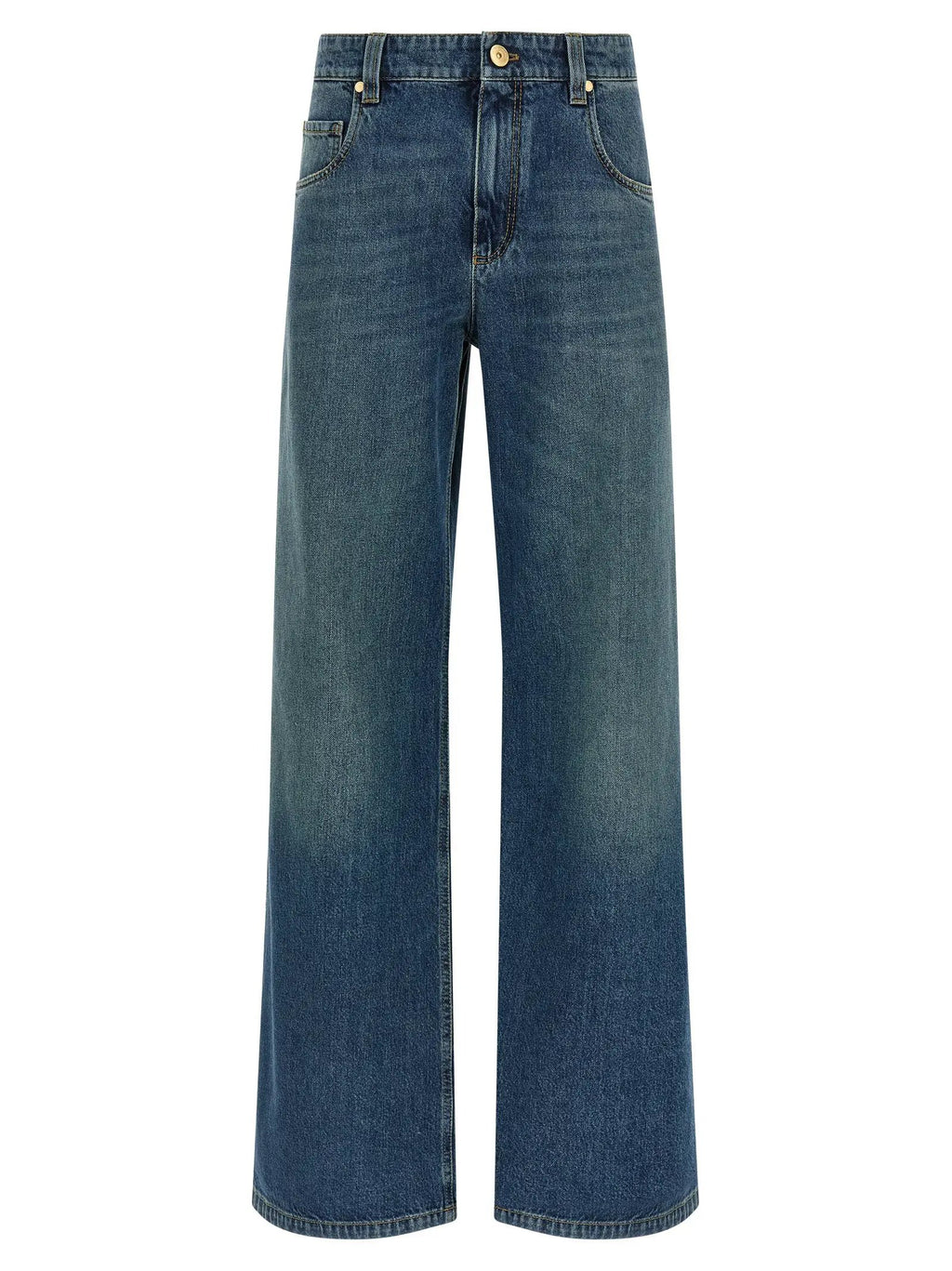 Brunello Cucinelli Blue Cotton Jeans Denim