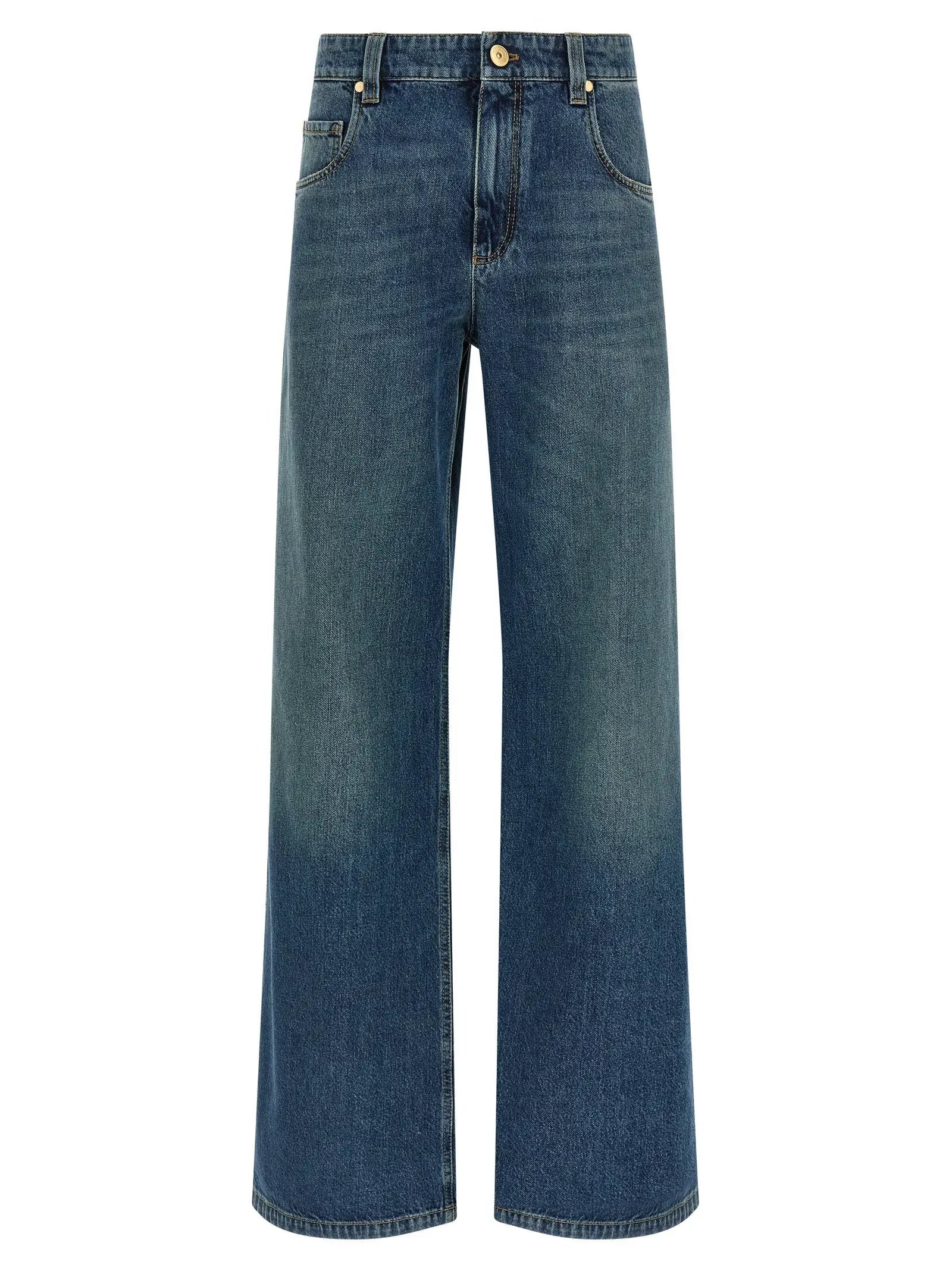 Brunello Cucinelli Blue Cotton Jeans Denim