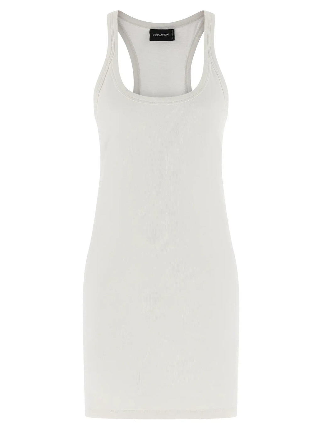 Dsquared² White Cotton Short Dress