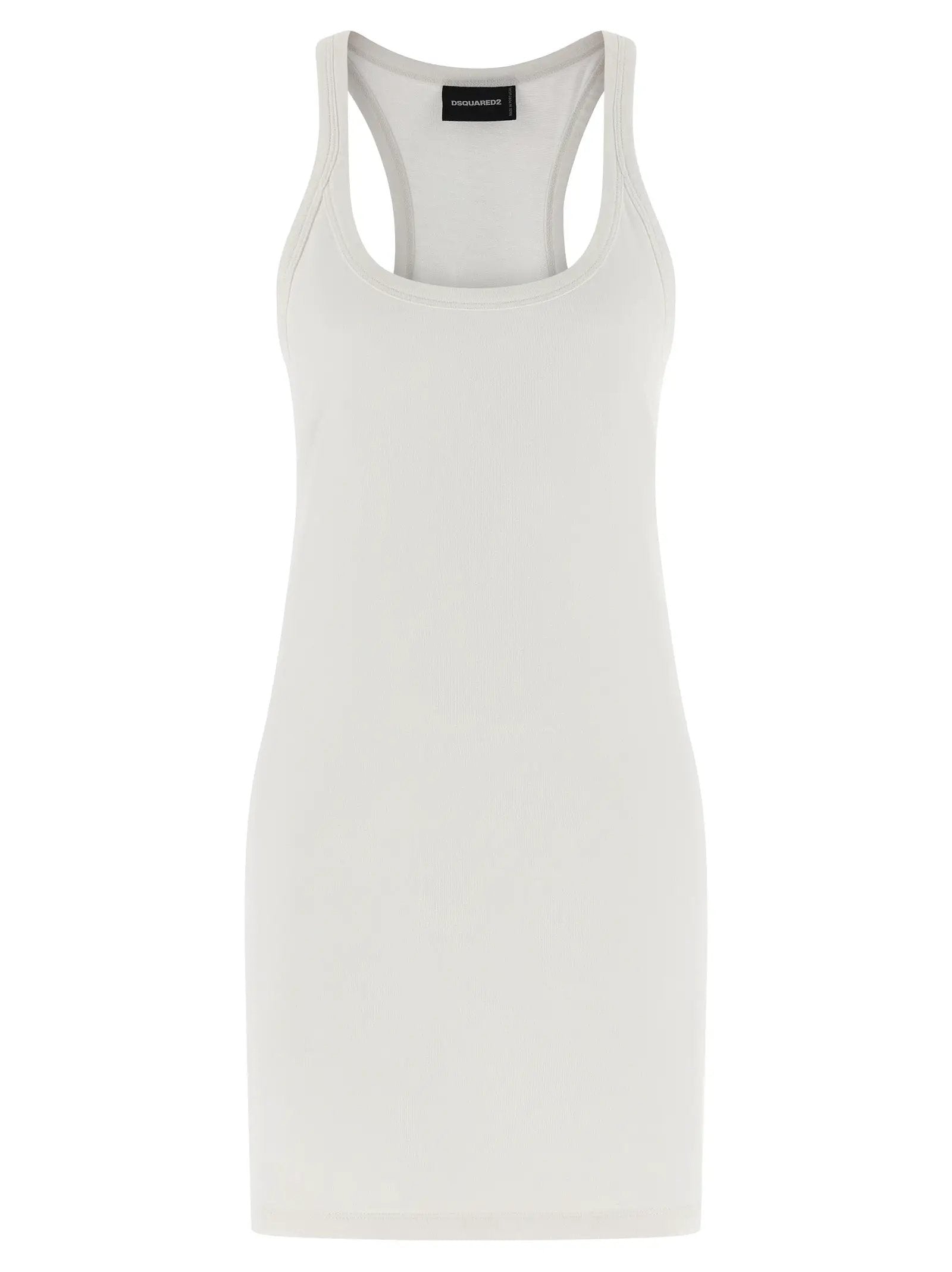 Dsquared² White Cotton Short Dress