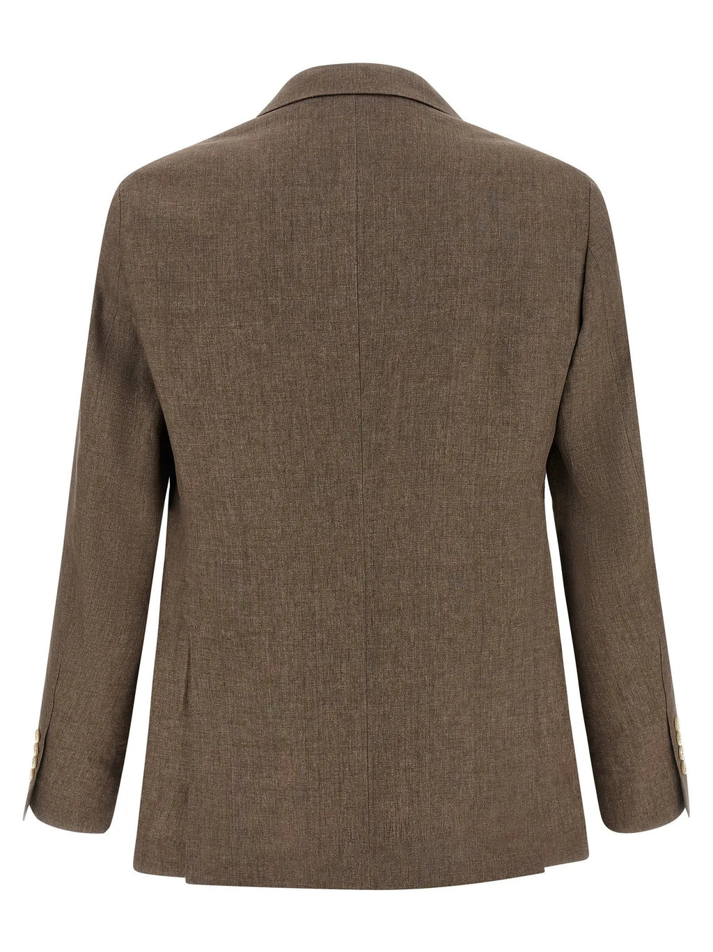 Brunello Cucinelli Blazer en lin marron