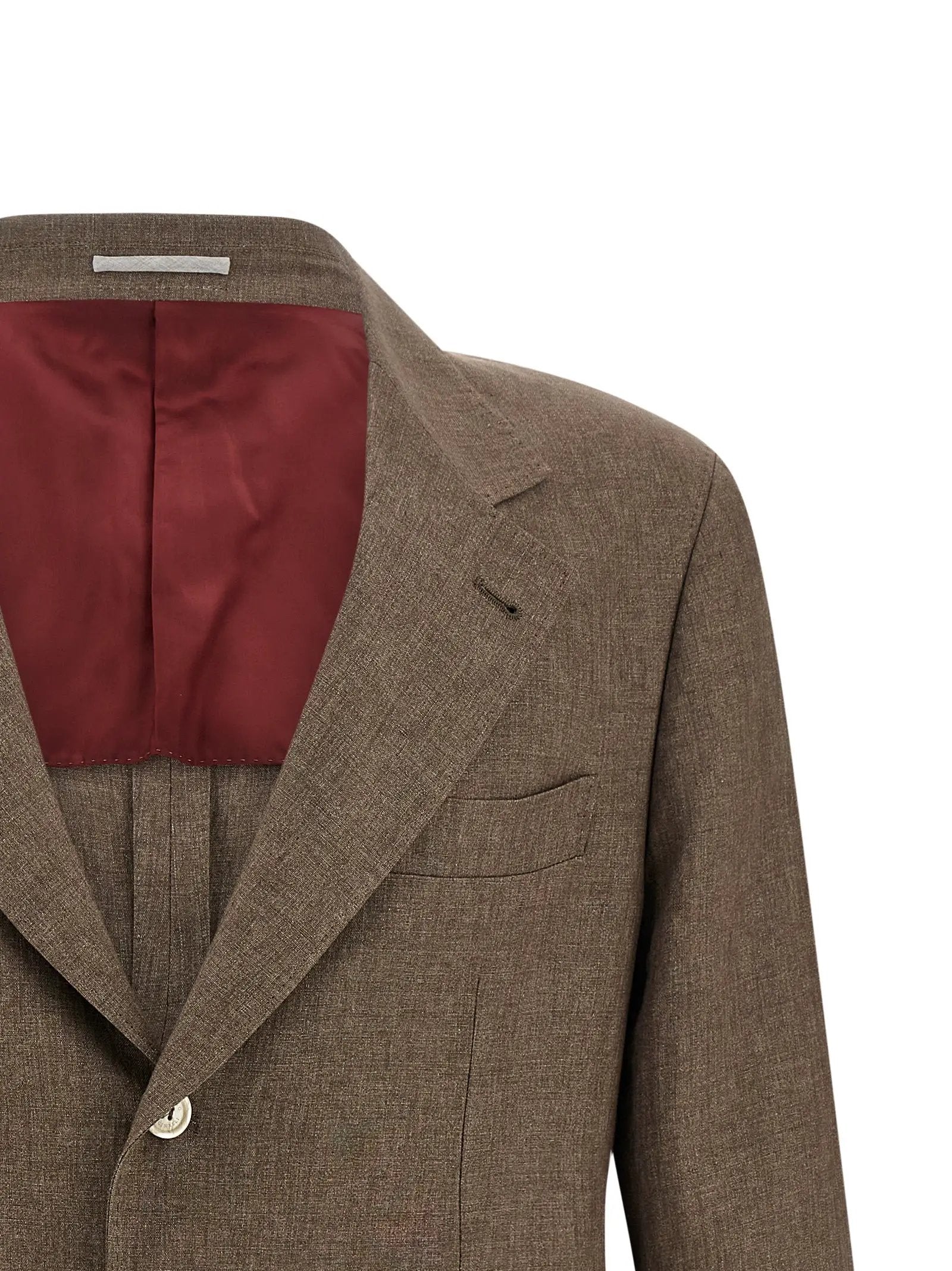 Brunello Cucinelli Blazer en lin marron