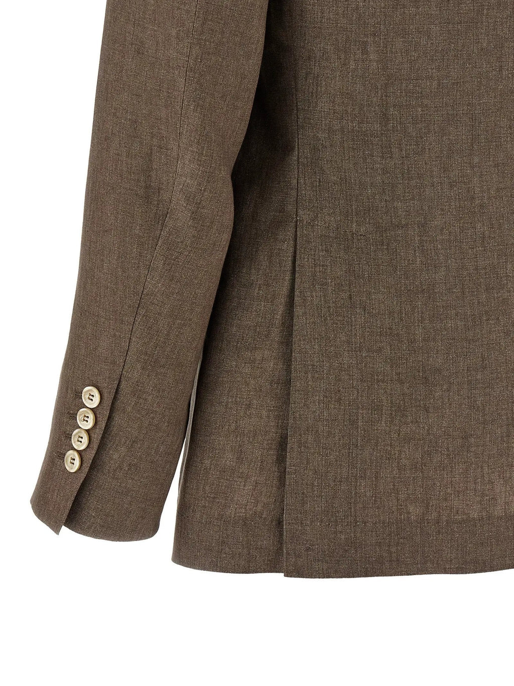 Brunello Cucinelli Blazer en lin marron
