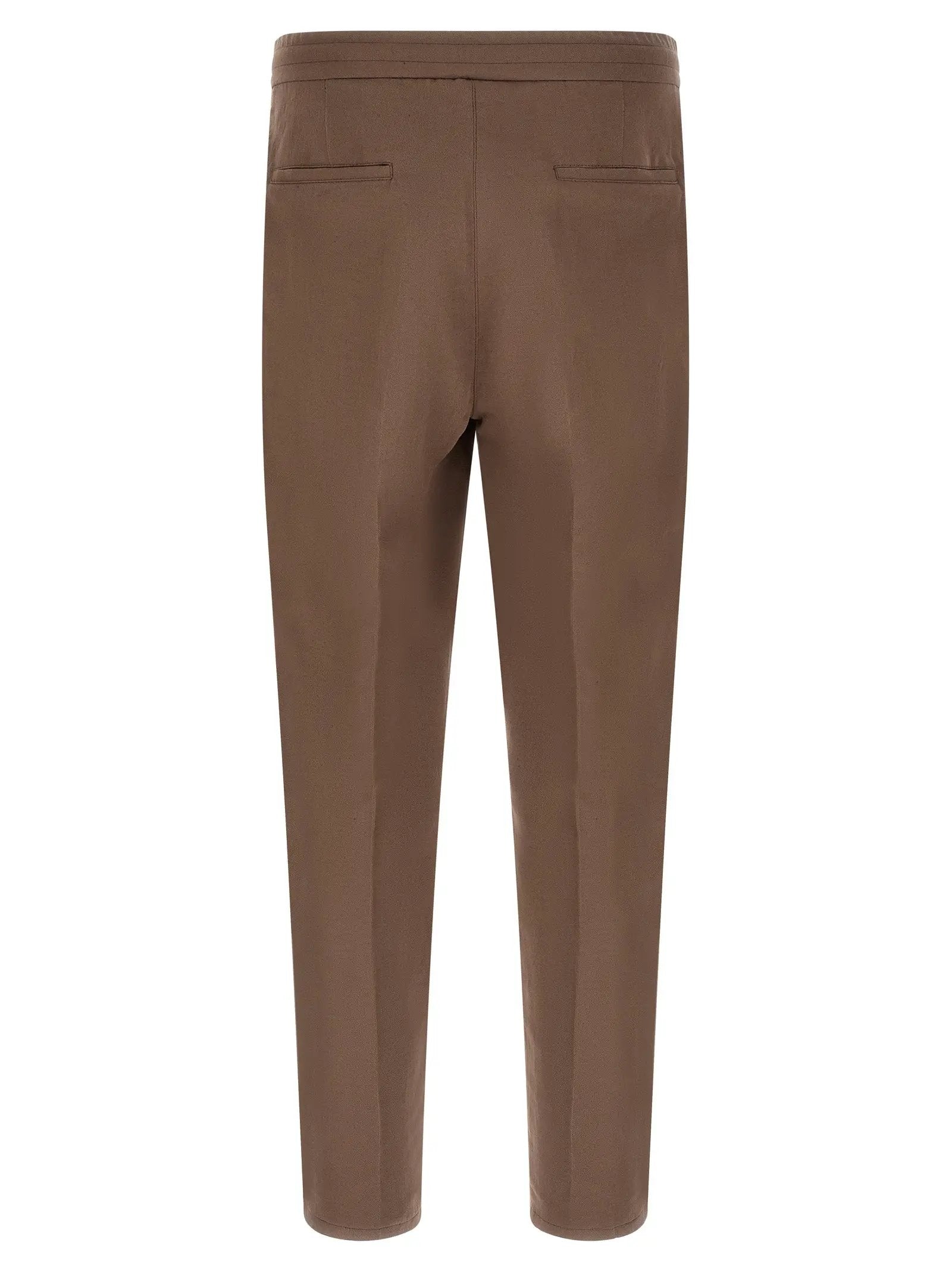 Brunello Cucinelli Pantalon décontracté en lin marron