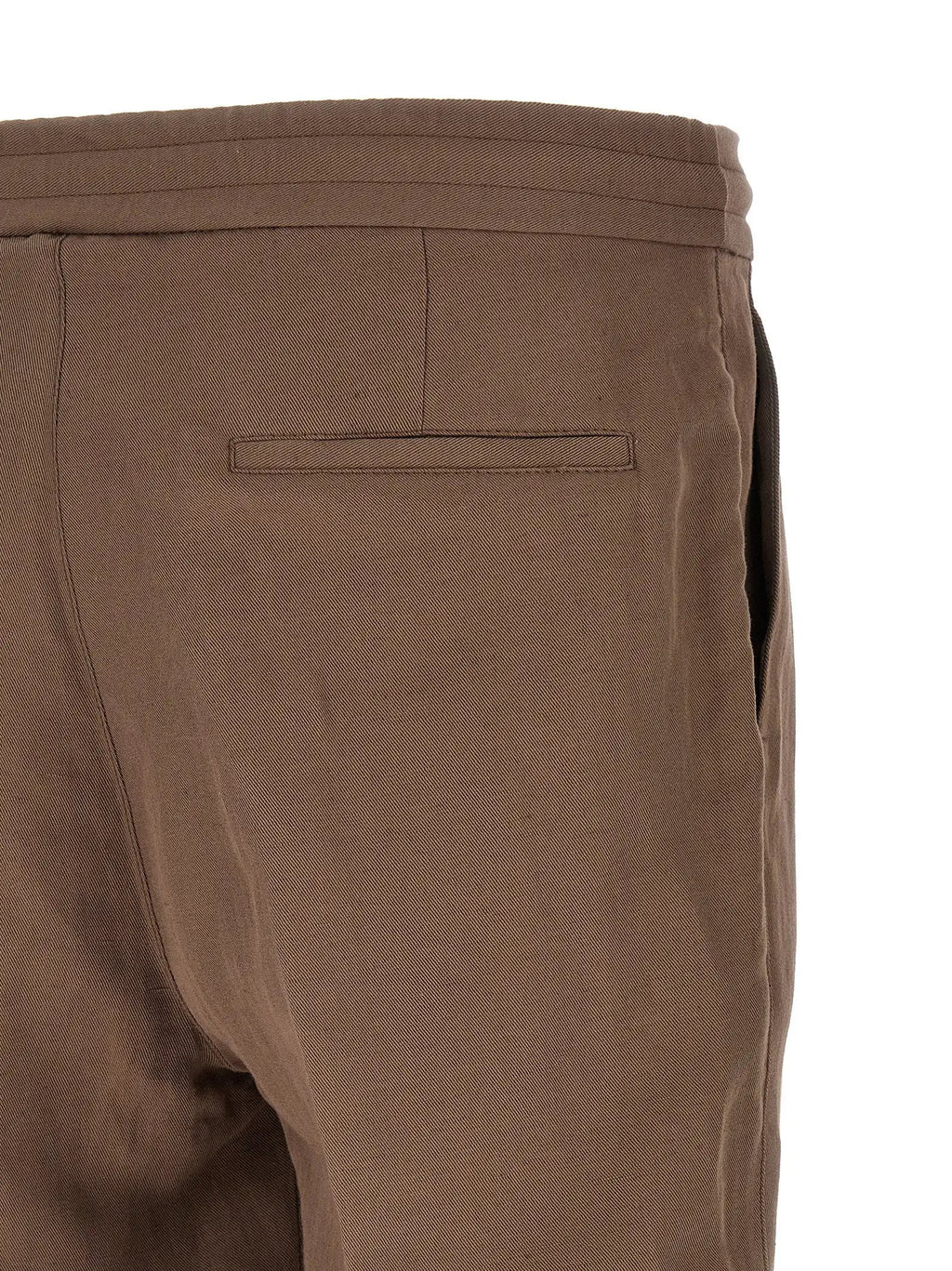 Brunello Cucinelli Pantalon décontracté en lin marron