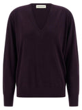Dries Van Noten Purple Merino Wool Cardigan