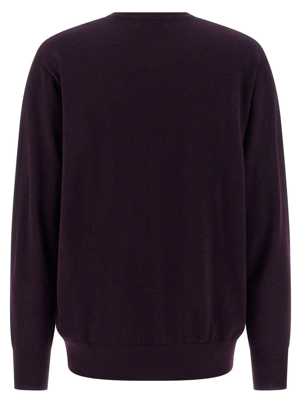 Dries Van Noten Purple Merino Wool Cardigan