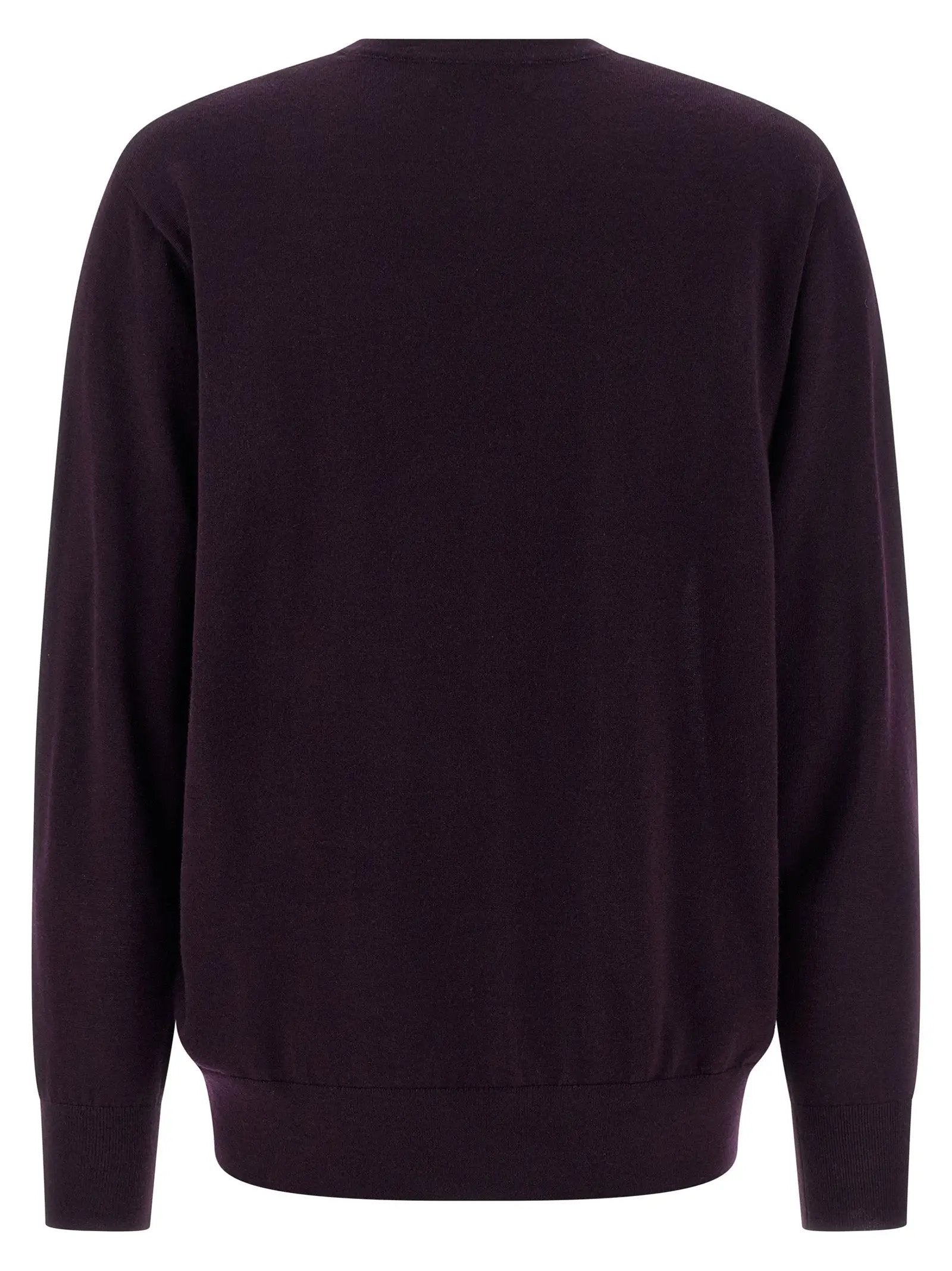 Dries Van Noten Purple Merino Wool Cardigan
