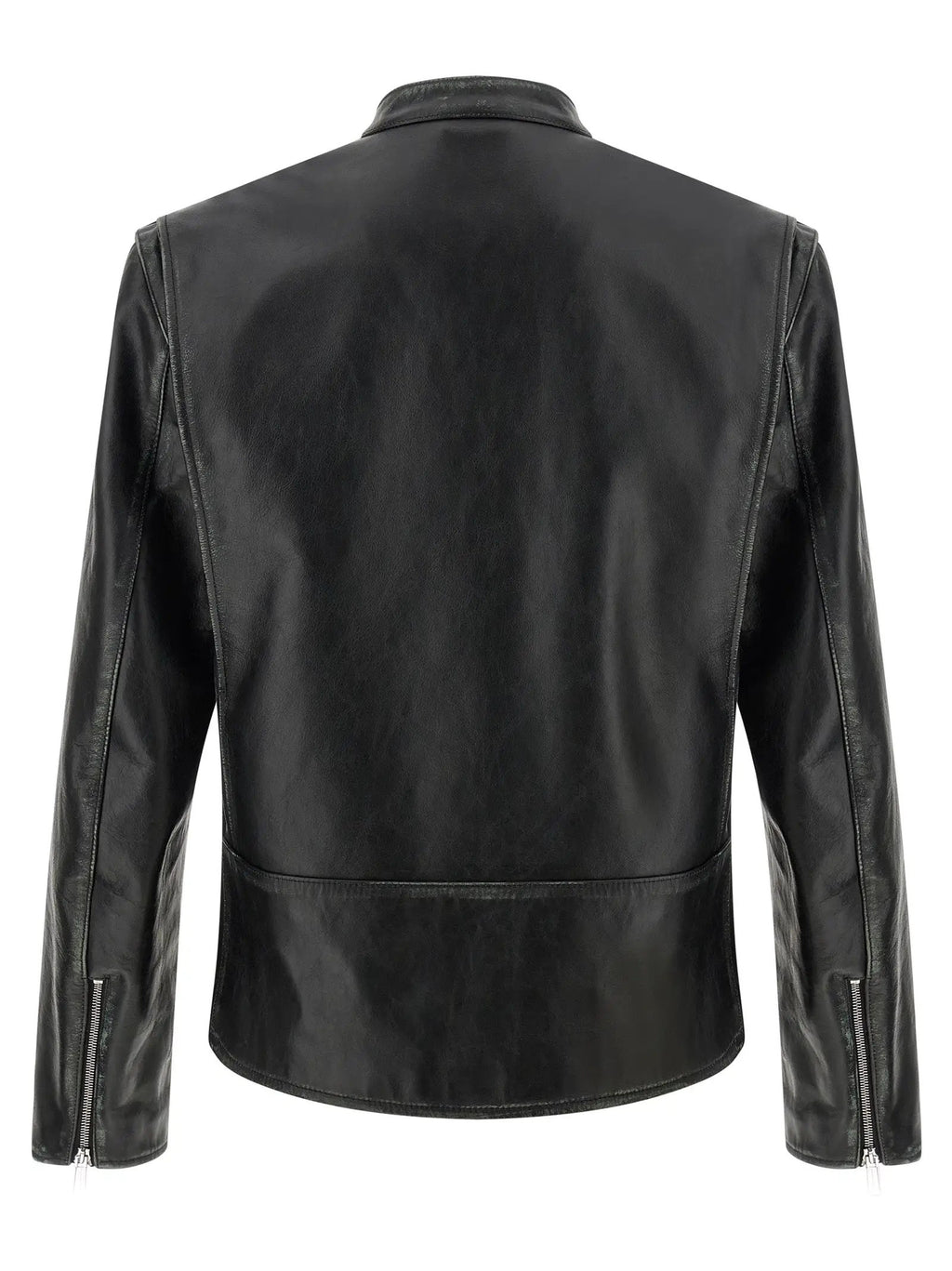 Dsquared² Black Leather Leather Jacket