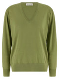 Dries Van Noten Bicolor Merino Wool Cardigan