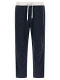 Brunello Cucinelli Blue Cotton Joggers (Workout Pants)