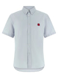 Kenzo Blue Cotton Blouse