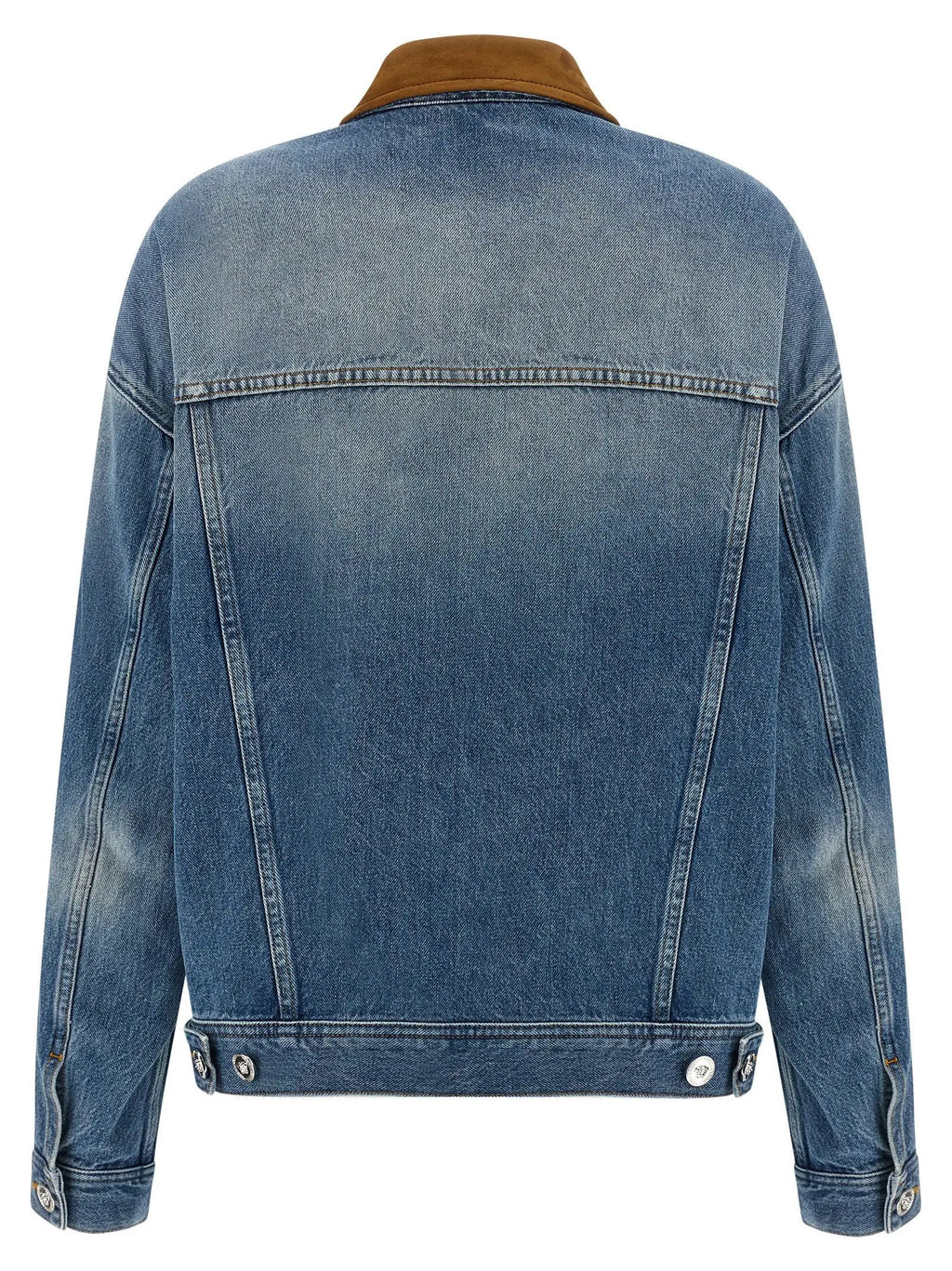 Versace Blue Cotton Denim Jacket