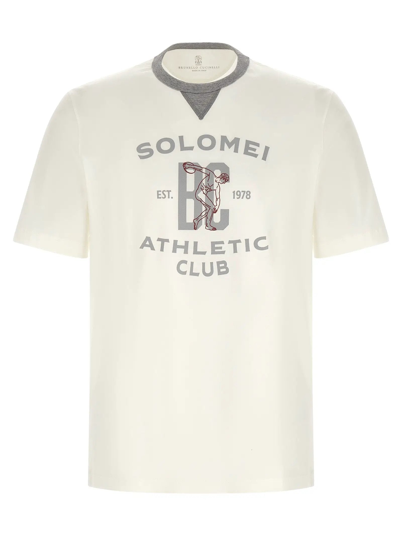 Brunello Cucinelli White Cotton T-Shirt