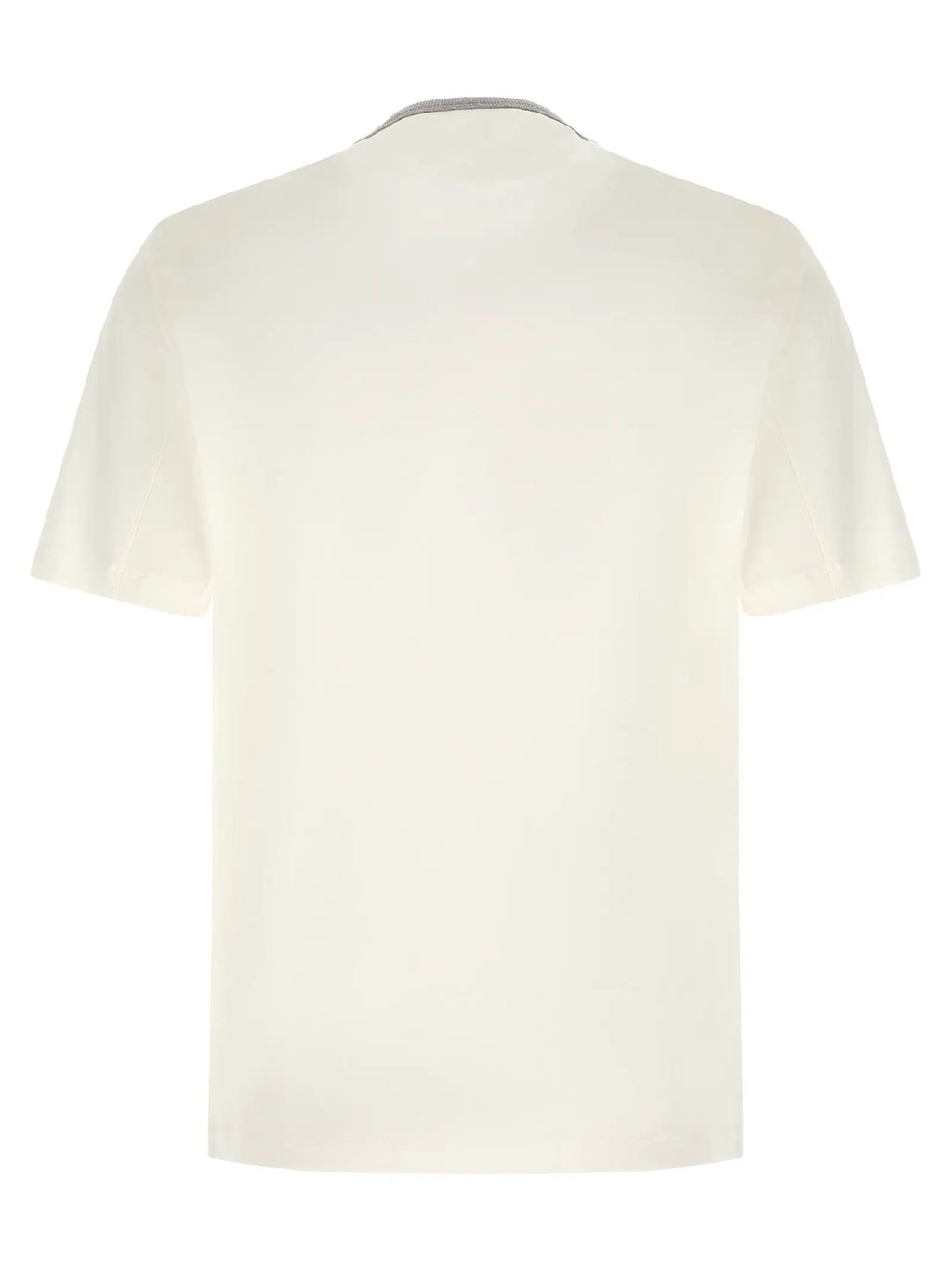 Brunello Cucinelli White Cotton T-Shirt