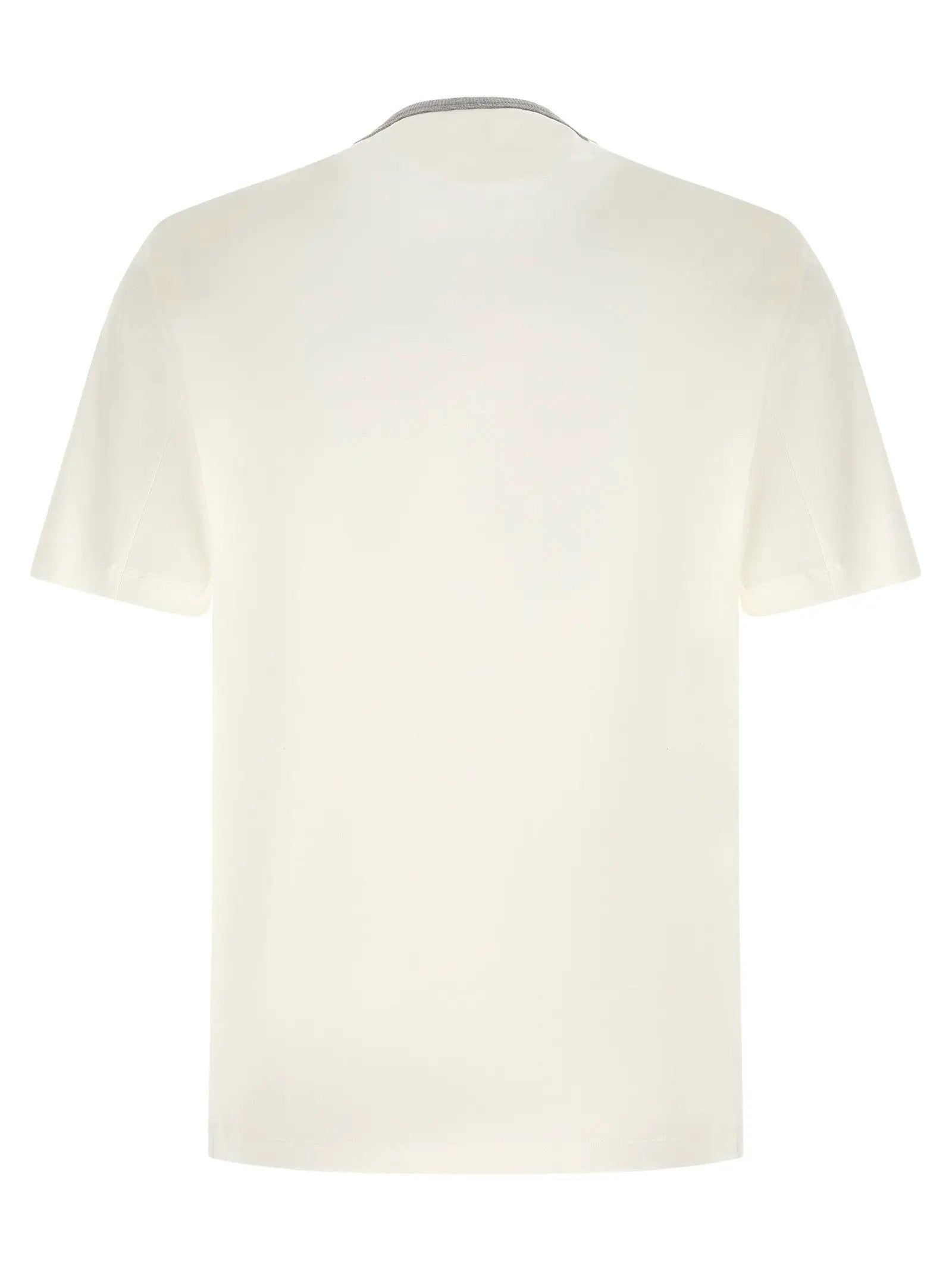 Brunello Cucinelli White Cotton T-Shirt