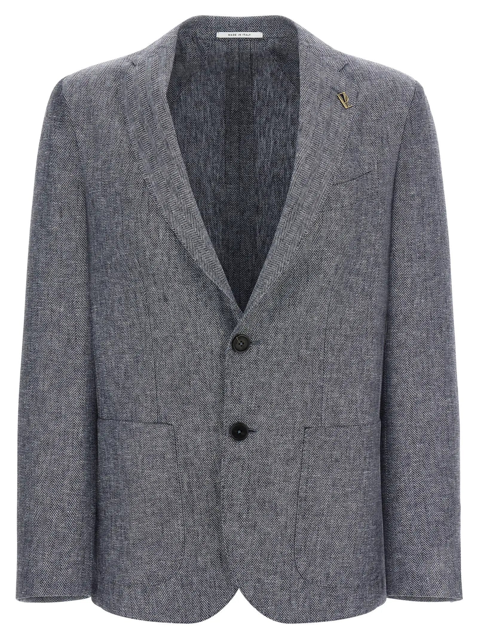 Pal Zileri Blue Linen Blazer
