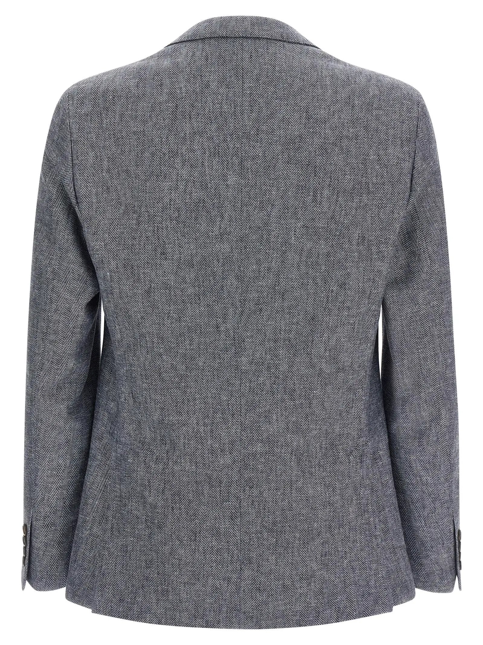 Pal Zileri Blue Linen Blazer