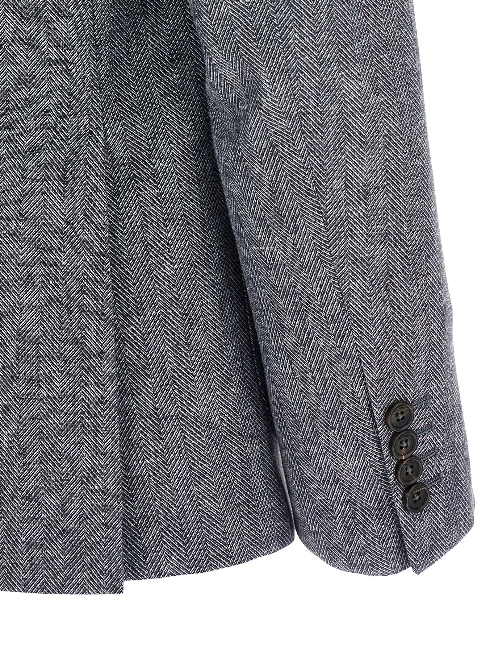 Pal Zileri Blue Linen Blazer