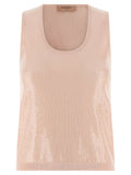 Twinset Multicolor Cotton Sleeveles T-Shirt