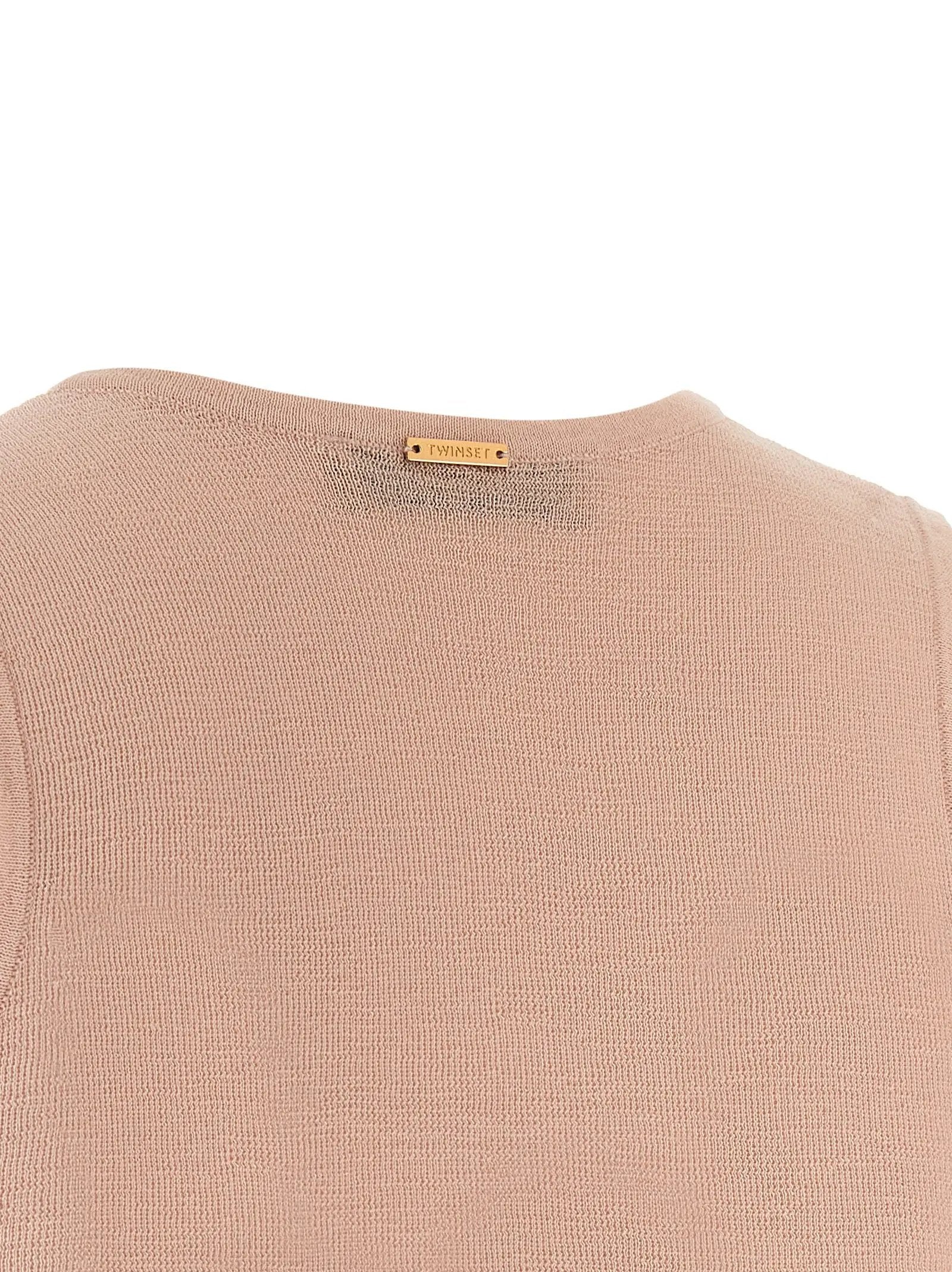 Twinset Multicolor Cotton Sleeveles T-Shirt