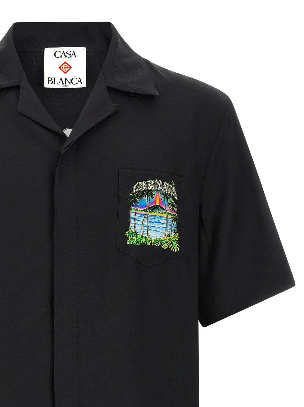 Casablanca Black Silk Blouse