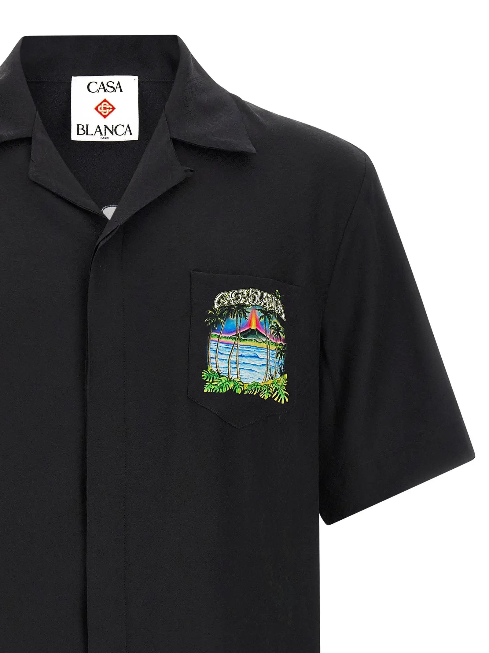 Casablanca Black Silk Blouse