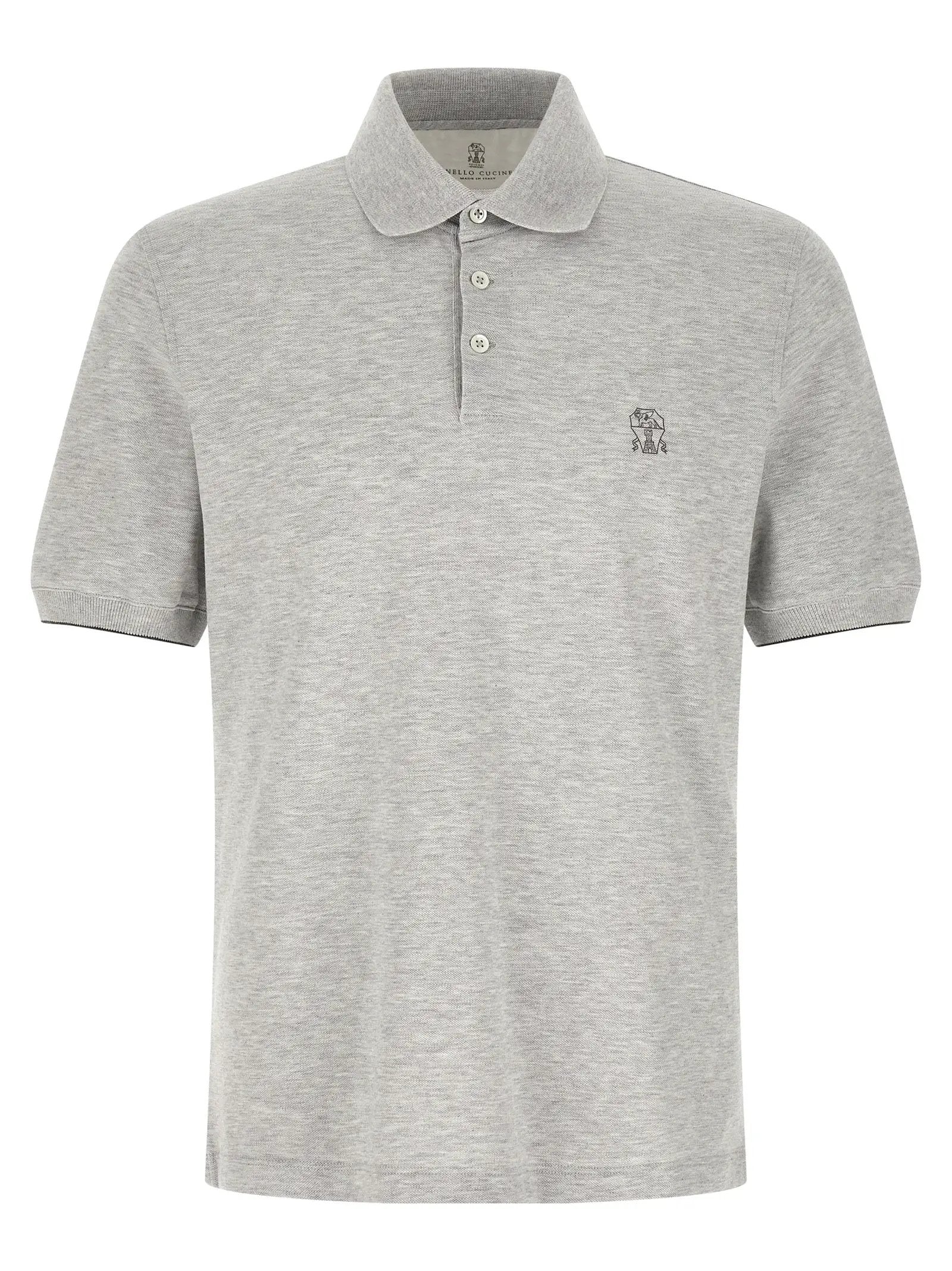 Brunello Cucinelli Polo en coton gris