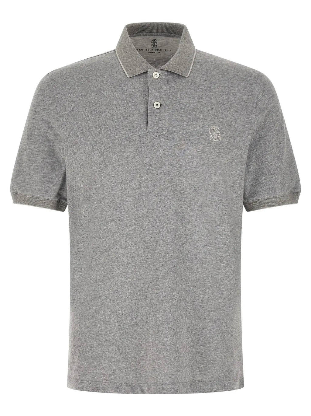 Brunello Cucinelli Polo en coton gris