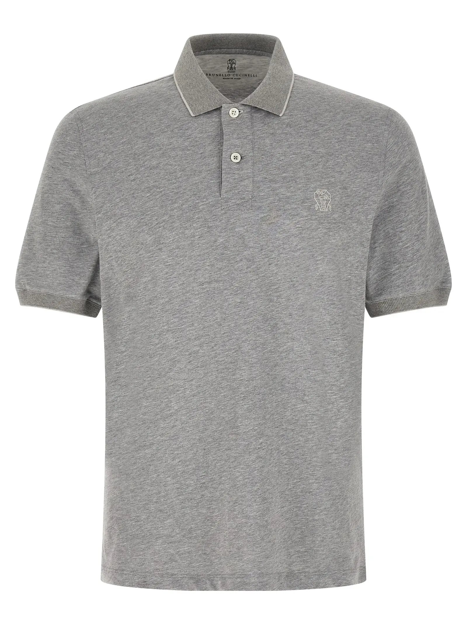 Brunello Cucinelli Polo en coton gris