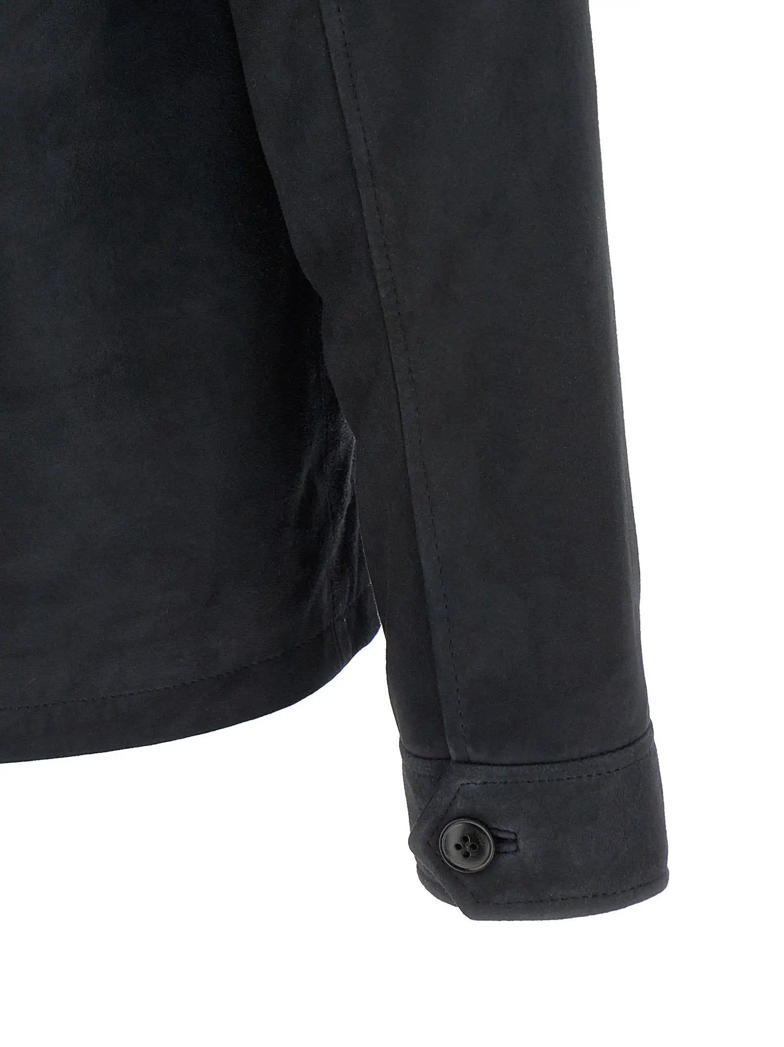 Pal Zileri Blue Leather Leather Jacket