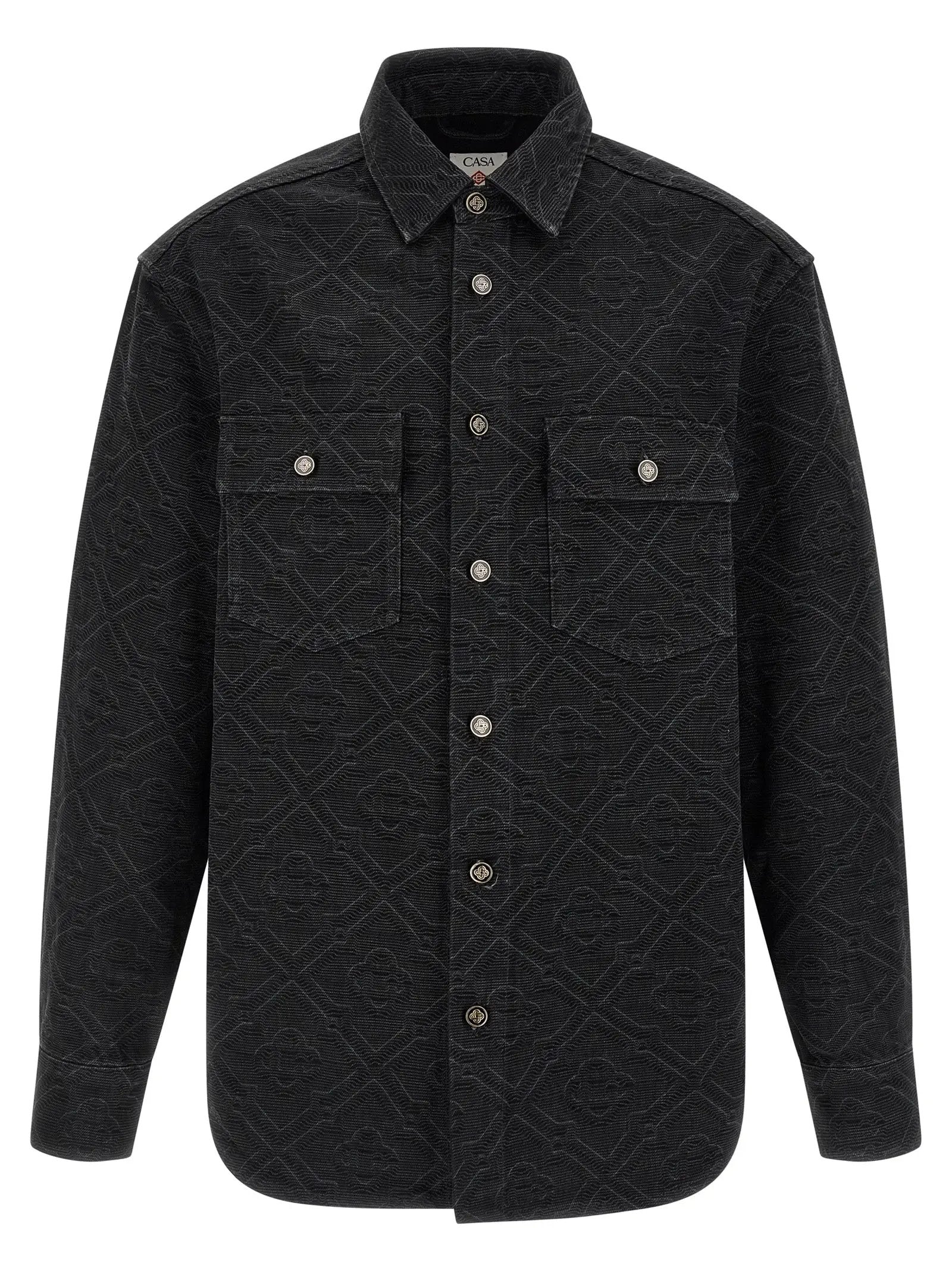 Casablanca Black Cotton Blouse