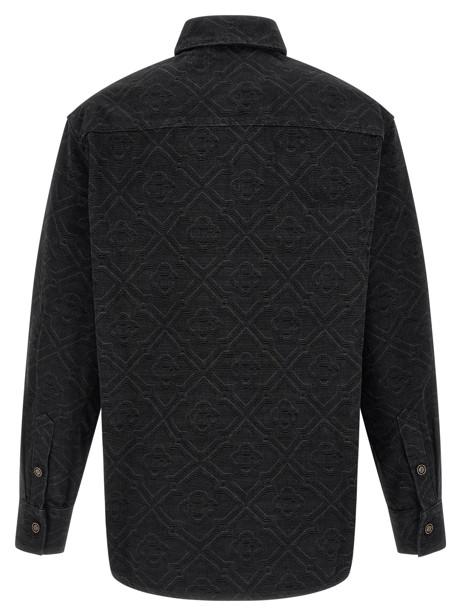 Casablanca Black Cotton Blouse