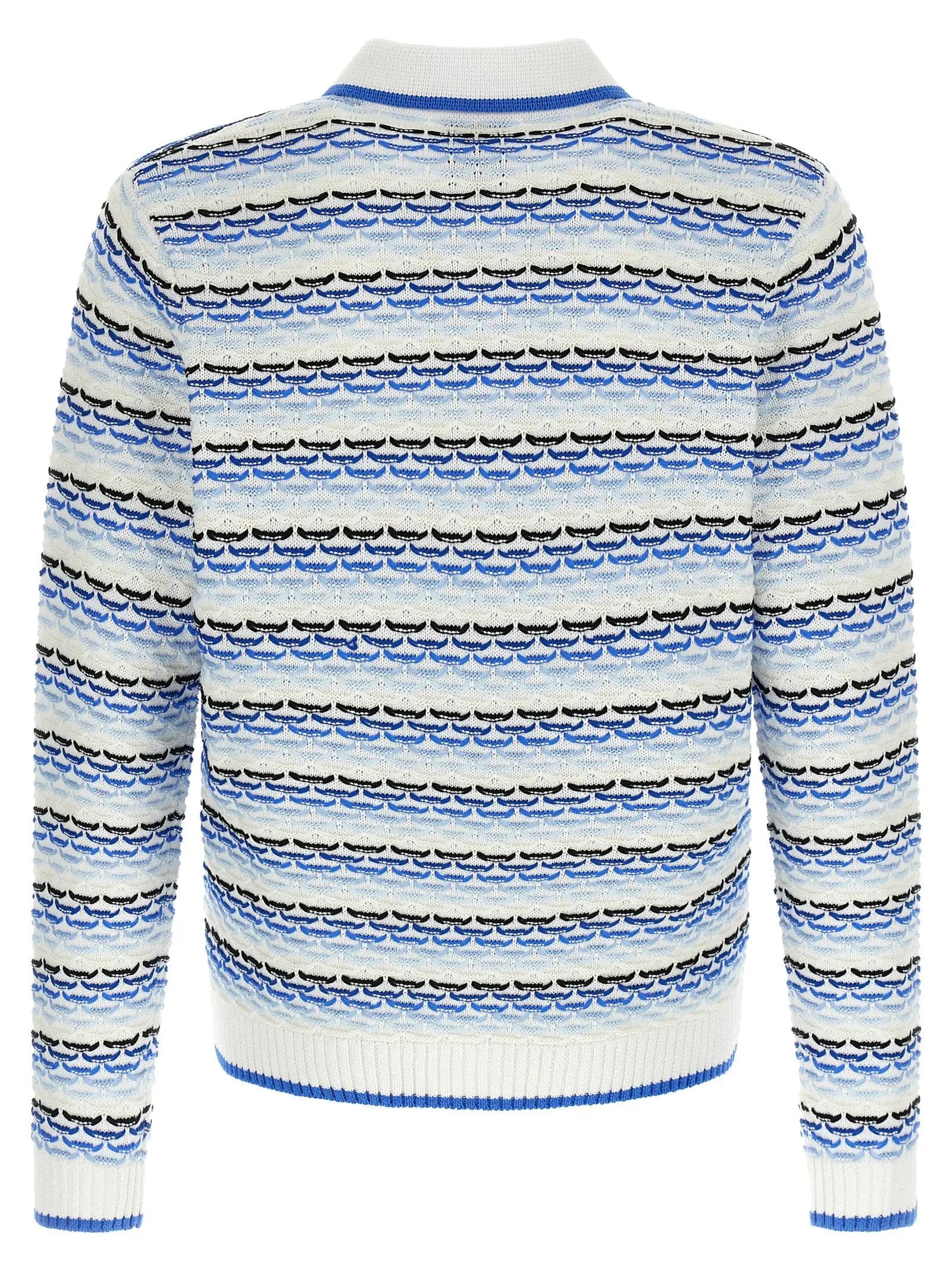 Casablanca Blue Cotton Polo Shirt