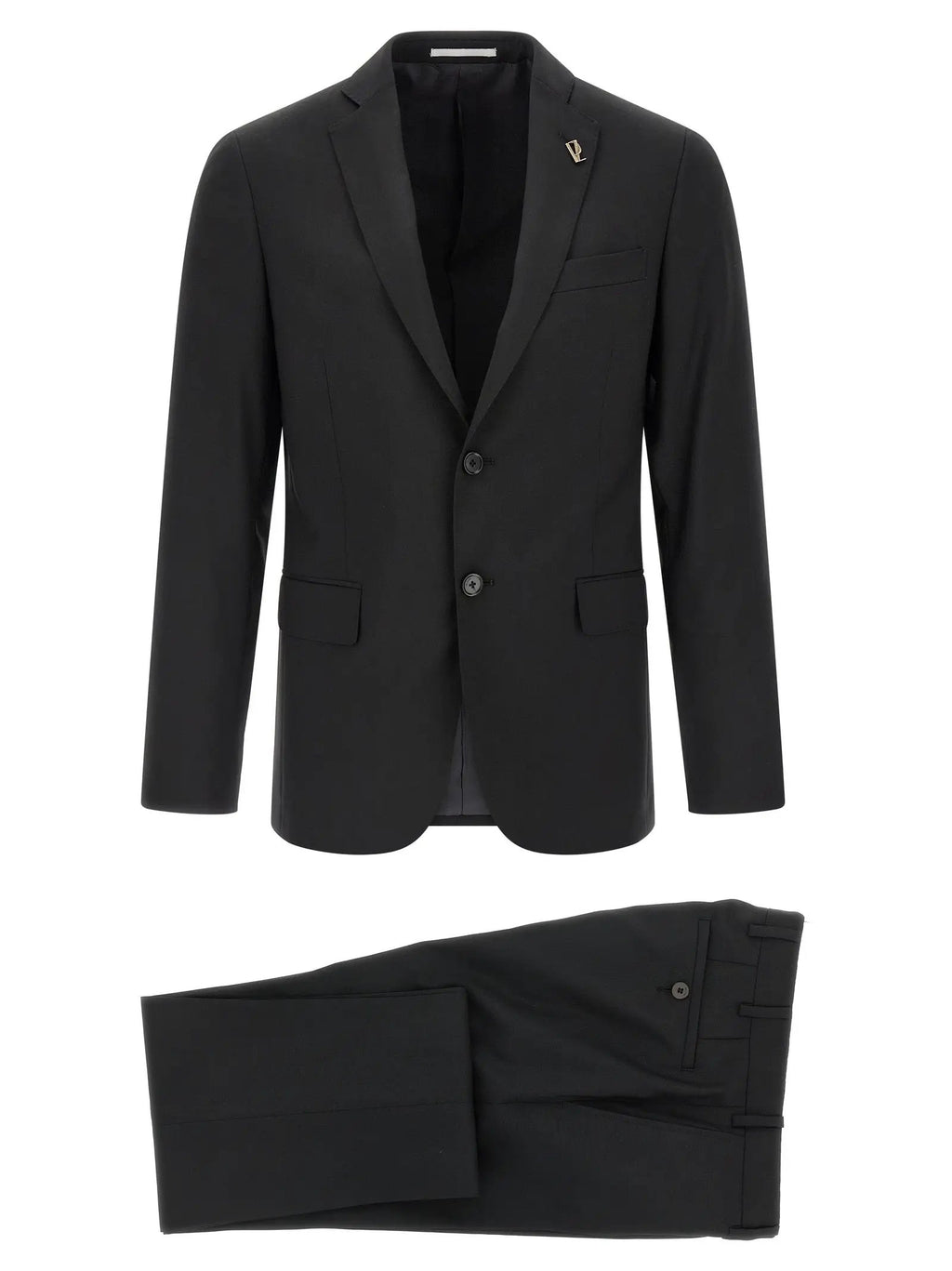 Pal Zileri Black Wool Two-Piece Suit