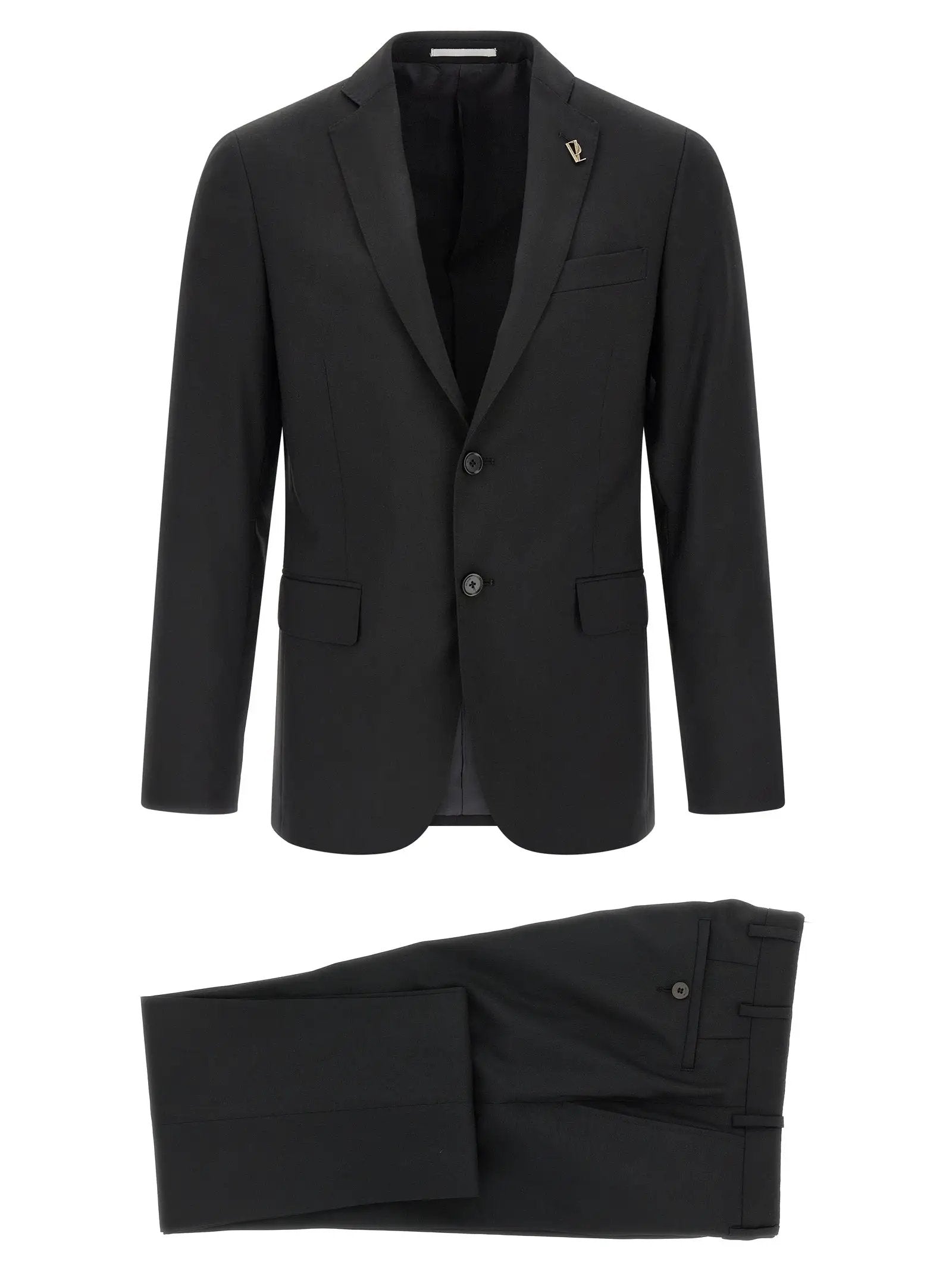 Pal Zileri Black Wool Two-Piece Suit