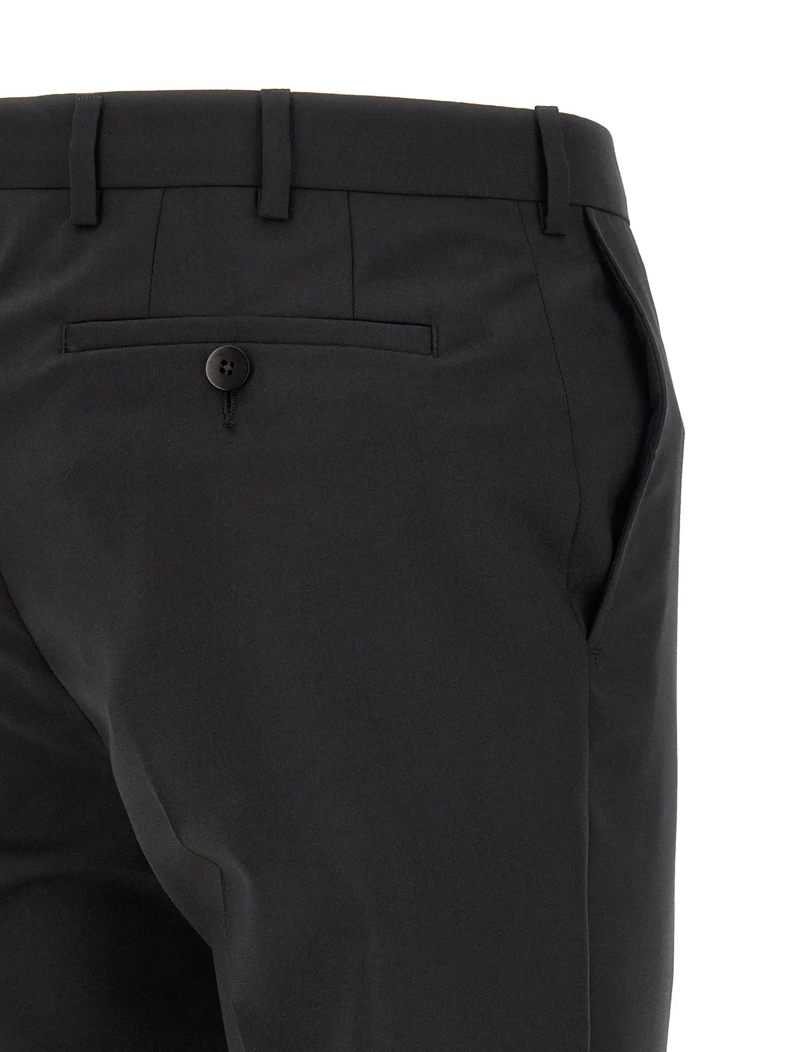 Pal Zileri Black Wool Two-Piece Suit