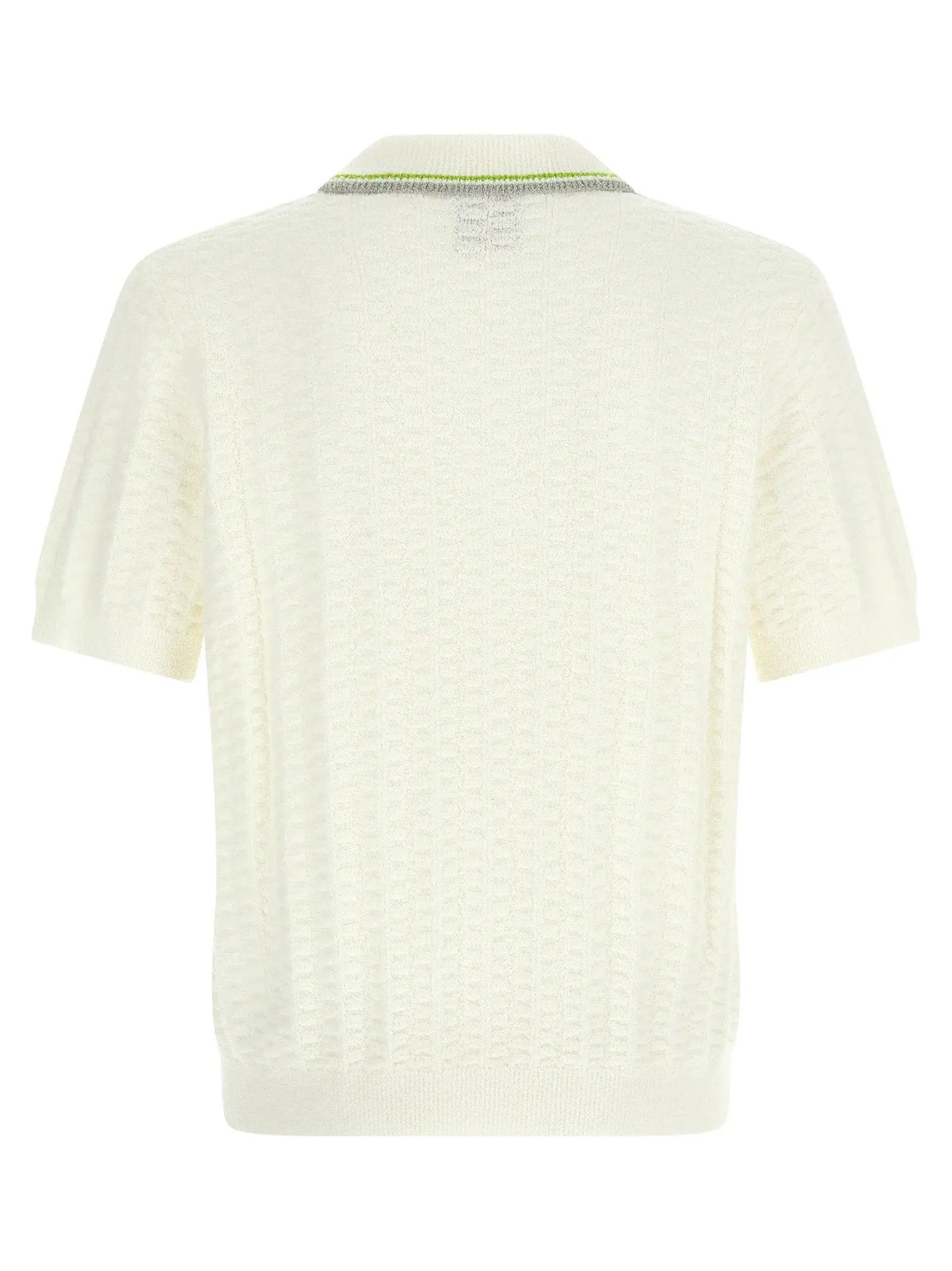 Casablanca White Cotton Polo Shirt